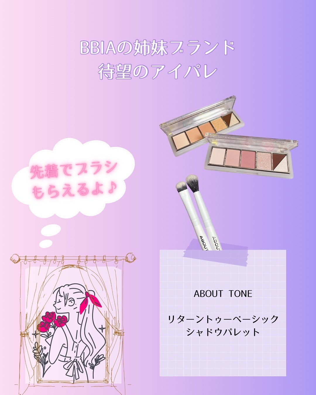 リターントゥーベーシックシャドウパレット/ABOUT TONE/アイシャドウパレットを使ったクチコミ(5枚目)