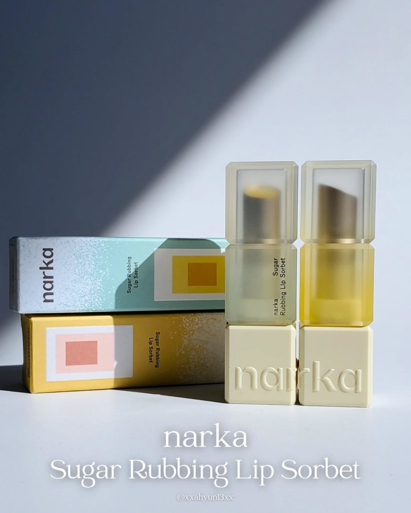 シュガーラビングリップソルベ/narka/リップスクラブを使ったクチコミ（1枚目）