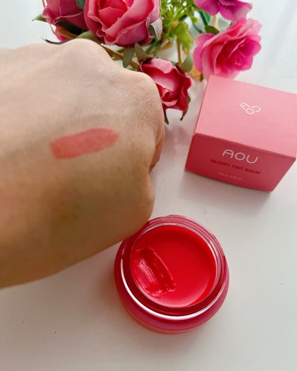 GLOWY TINT BALM/AOU/リップグロスを使ったクチコミ(5枚目)