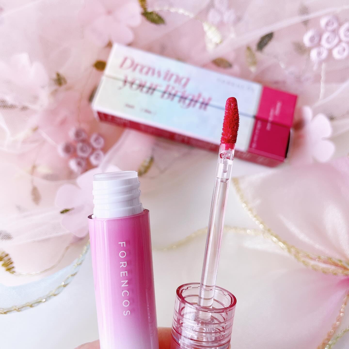 オールライトムードグローティント G09 Chouette/フォレンコス/リップティントを使ったクチコミ（3枚目）