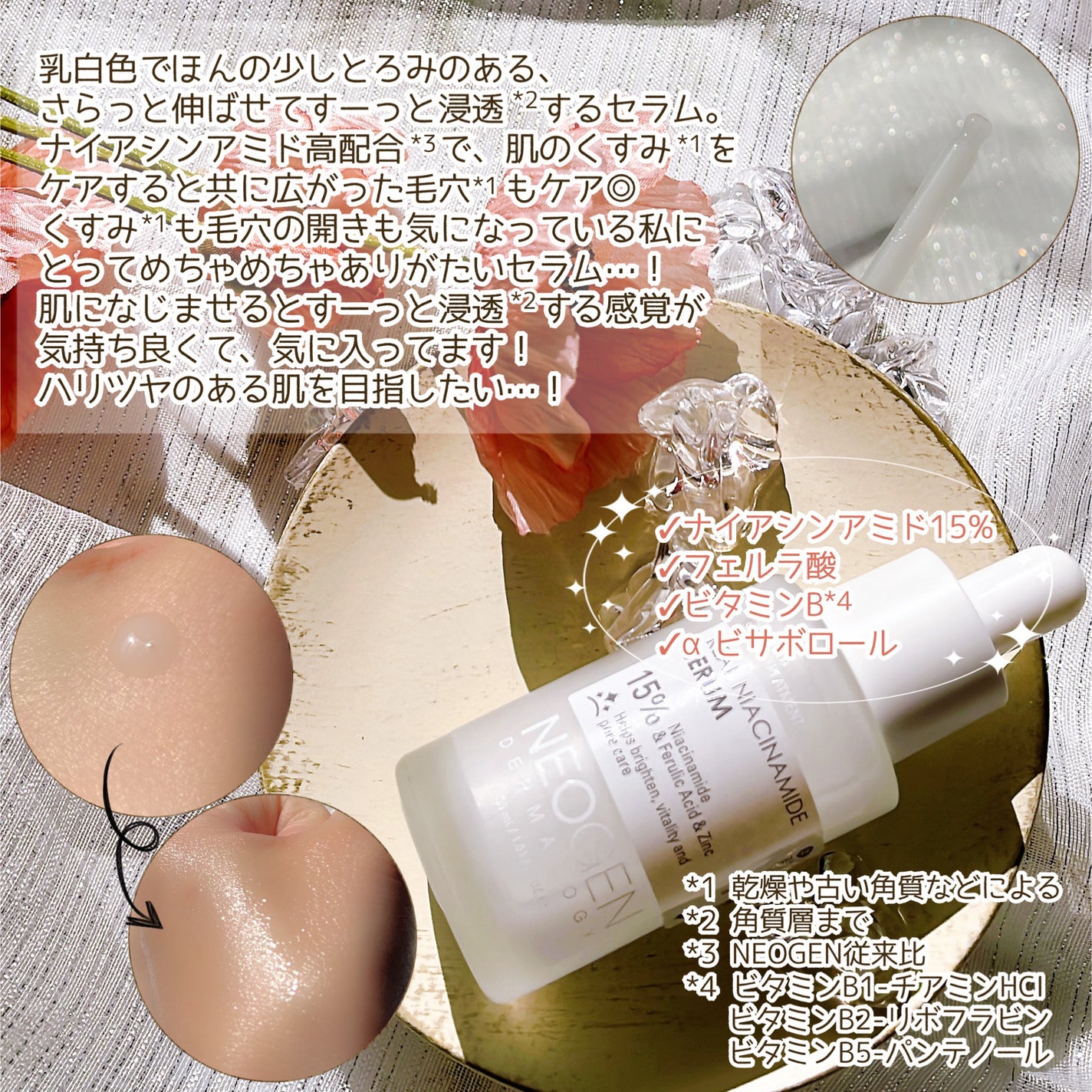 リアルナイアシンアミドセラム/NEOGEN/美容液を使ったクチコミ(3枚目)