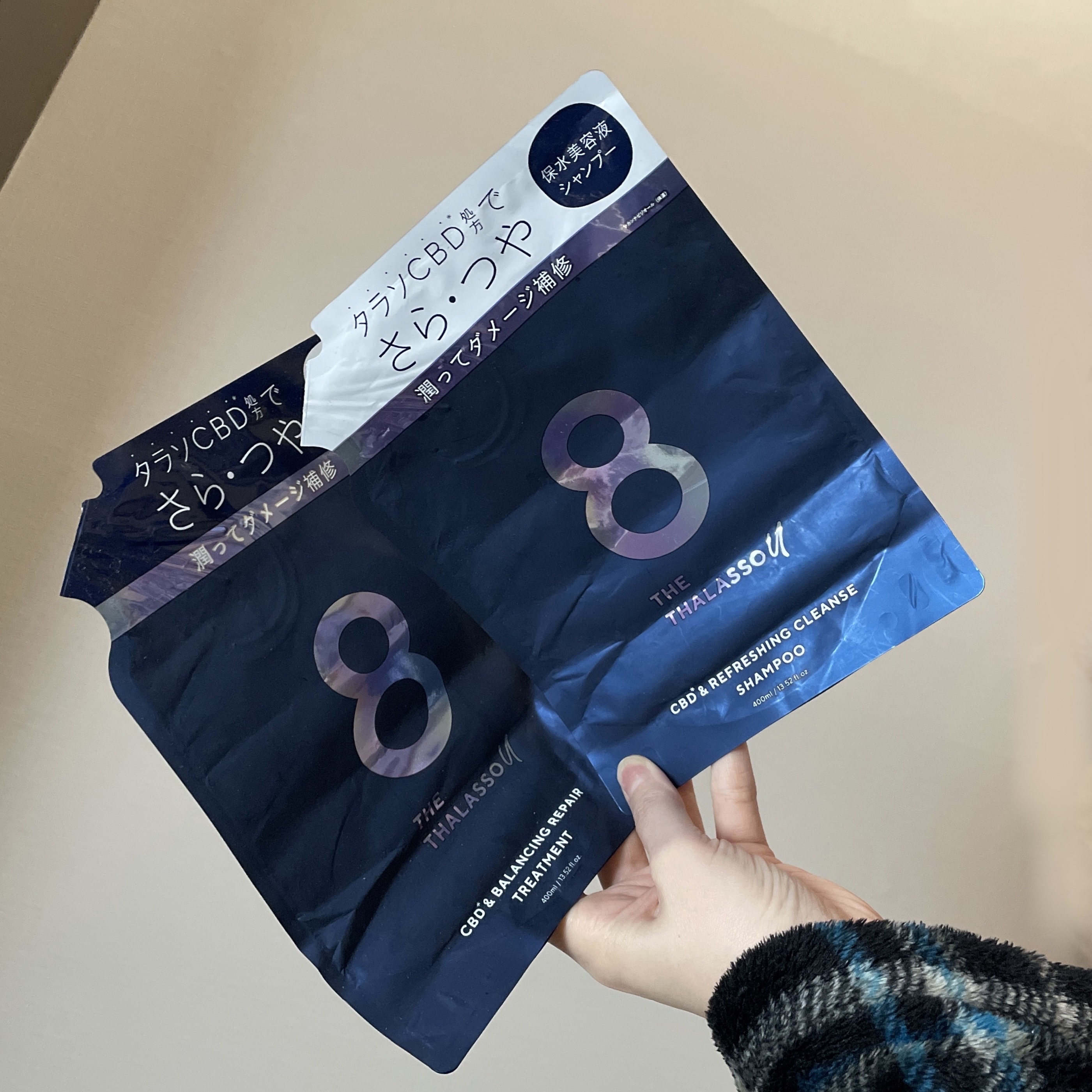 エイトザタラソ ユー CBD＆リフレッシング クレンズ 美容液シャンプー／CBD＆バランシング ダメージリペア 美容液ヘアトリートメント/エイトザタラソ/市販シャンプーを使ったクチコミ（1枚目）