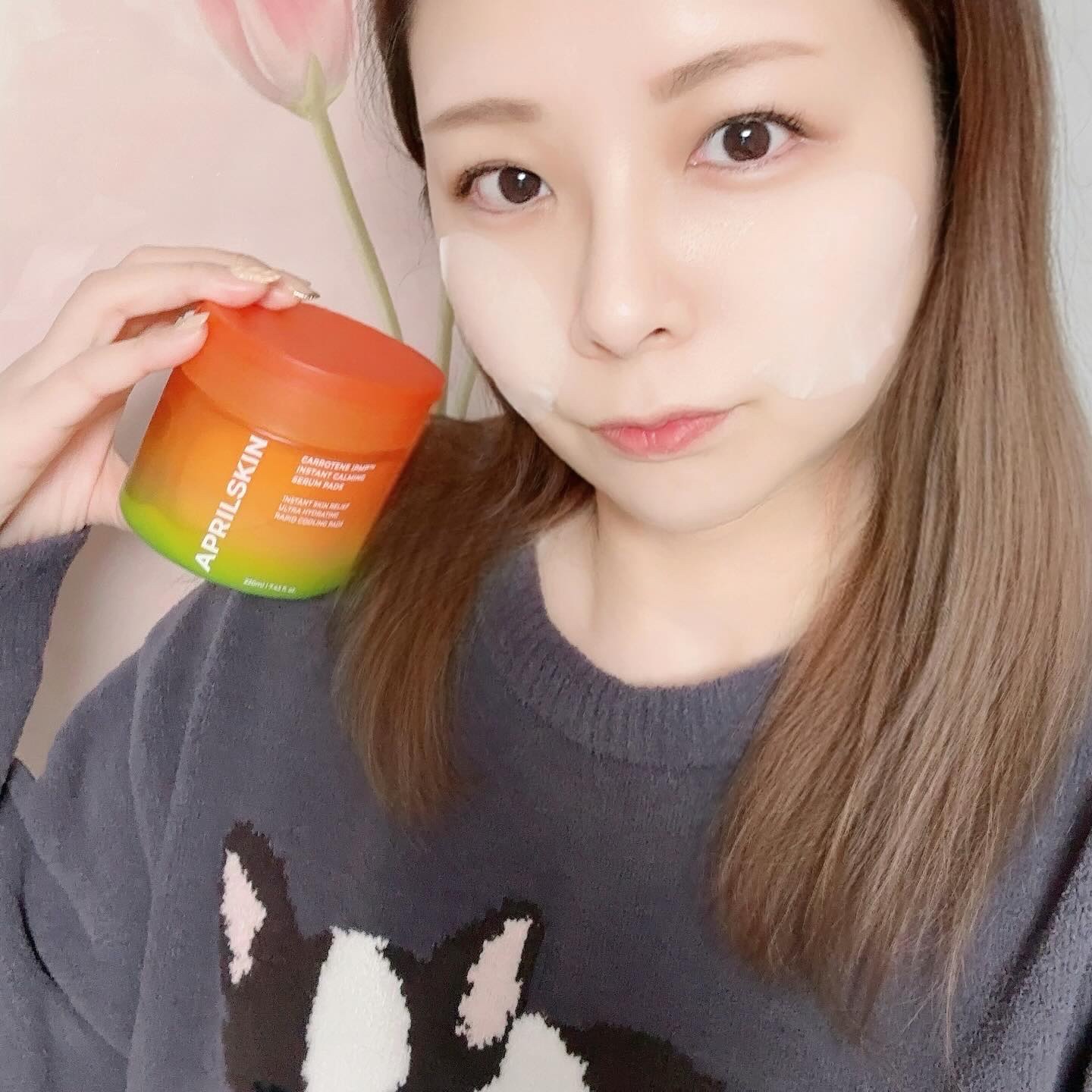 カロテンIPMP(TM) ブレミッシュカーミングセラムパッド/APRILSKIN/トナーパッドを使ったクチコミ（1枚目）