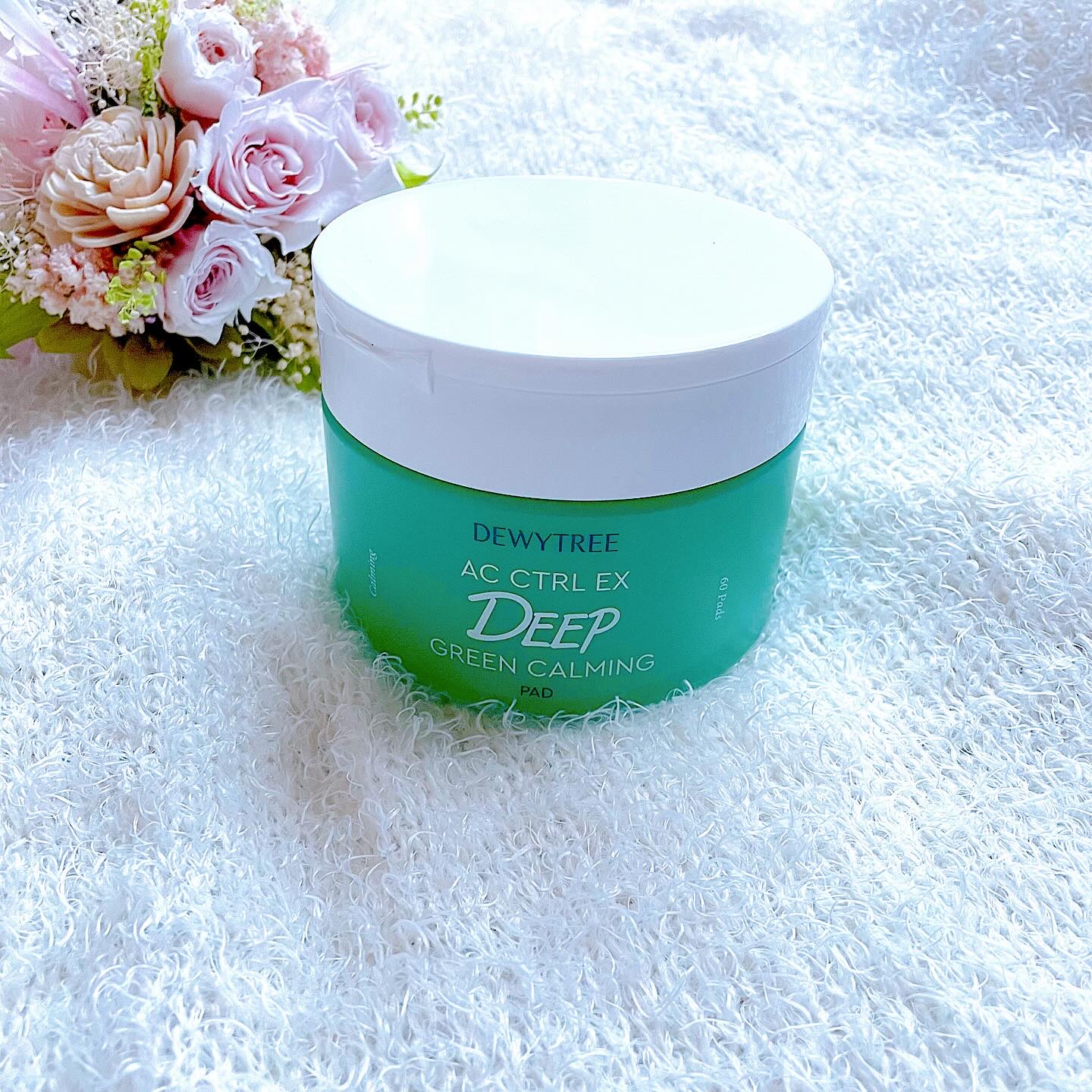 AC コントロール EX ディープ グリーン カーミング パッド 60枚入 /DEWYTREE/トナーパッドを使ったクチコミ（1枚目）