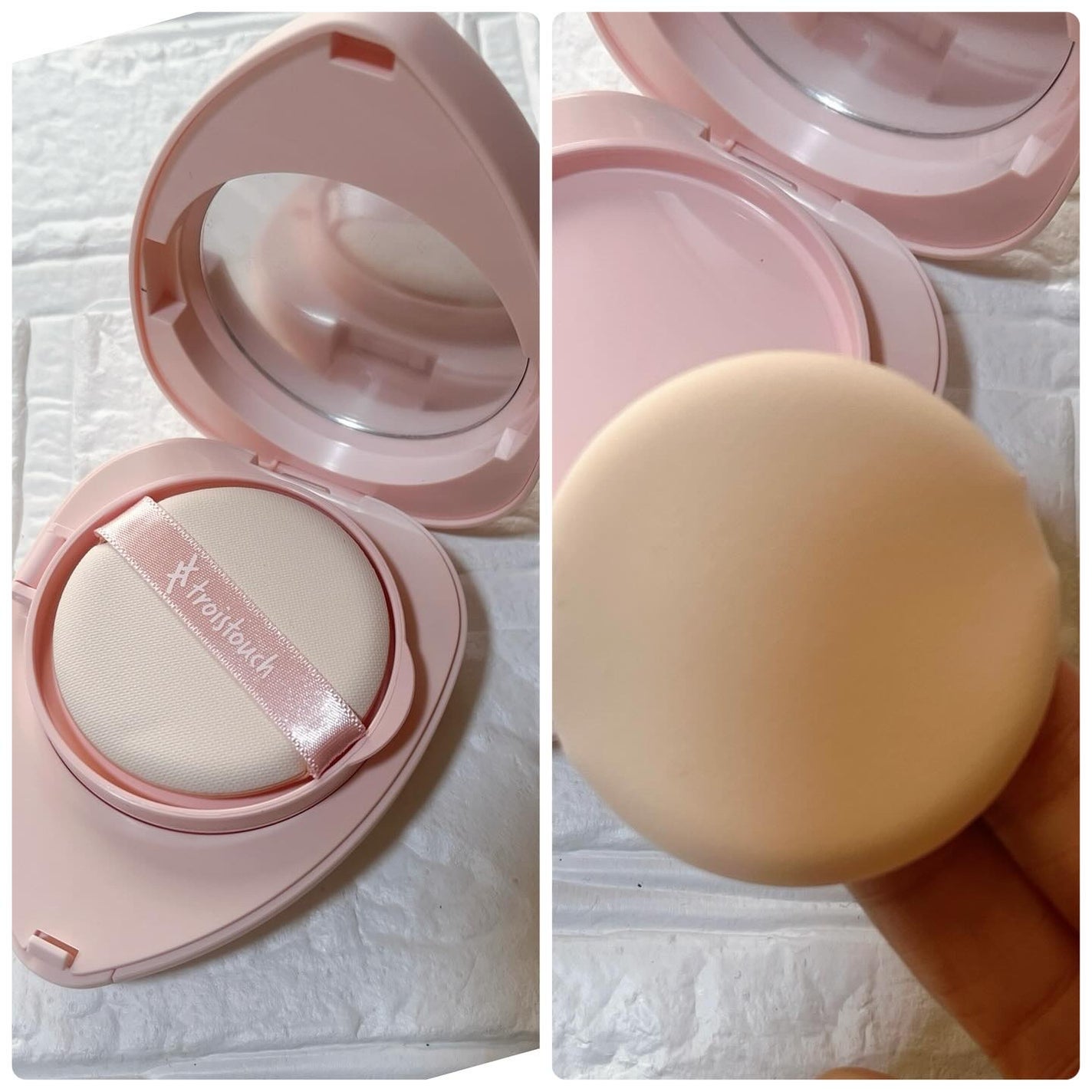 トワタッチ ハートクッション グロウメッシュ/troistouch/クッションファンデーションを使ったクチコミ(2枚目)