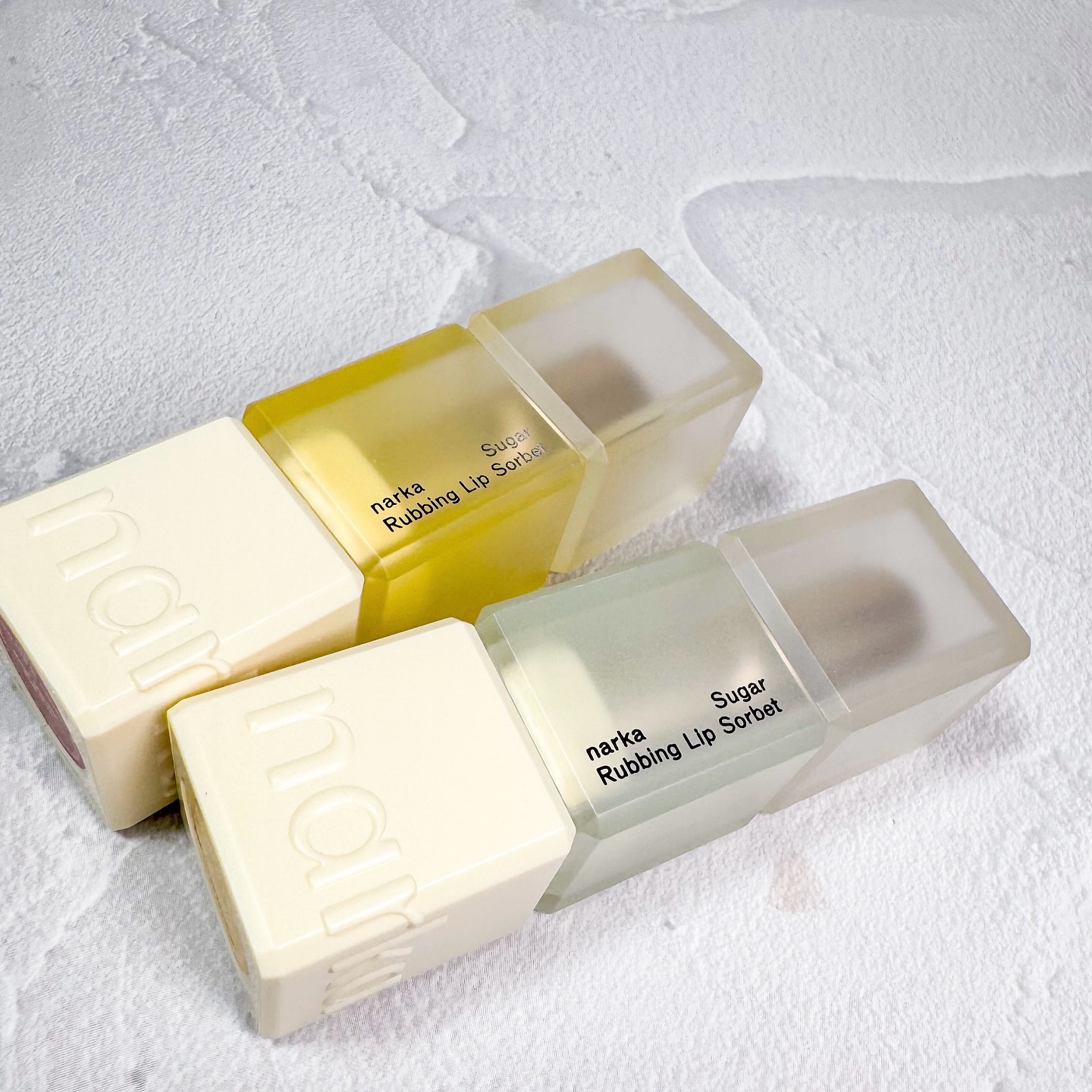 シュガーラビングリップソルベ/narka/リップスクラブを使ったクチコミ（3枚目）
