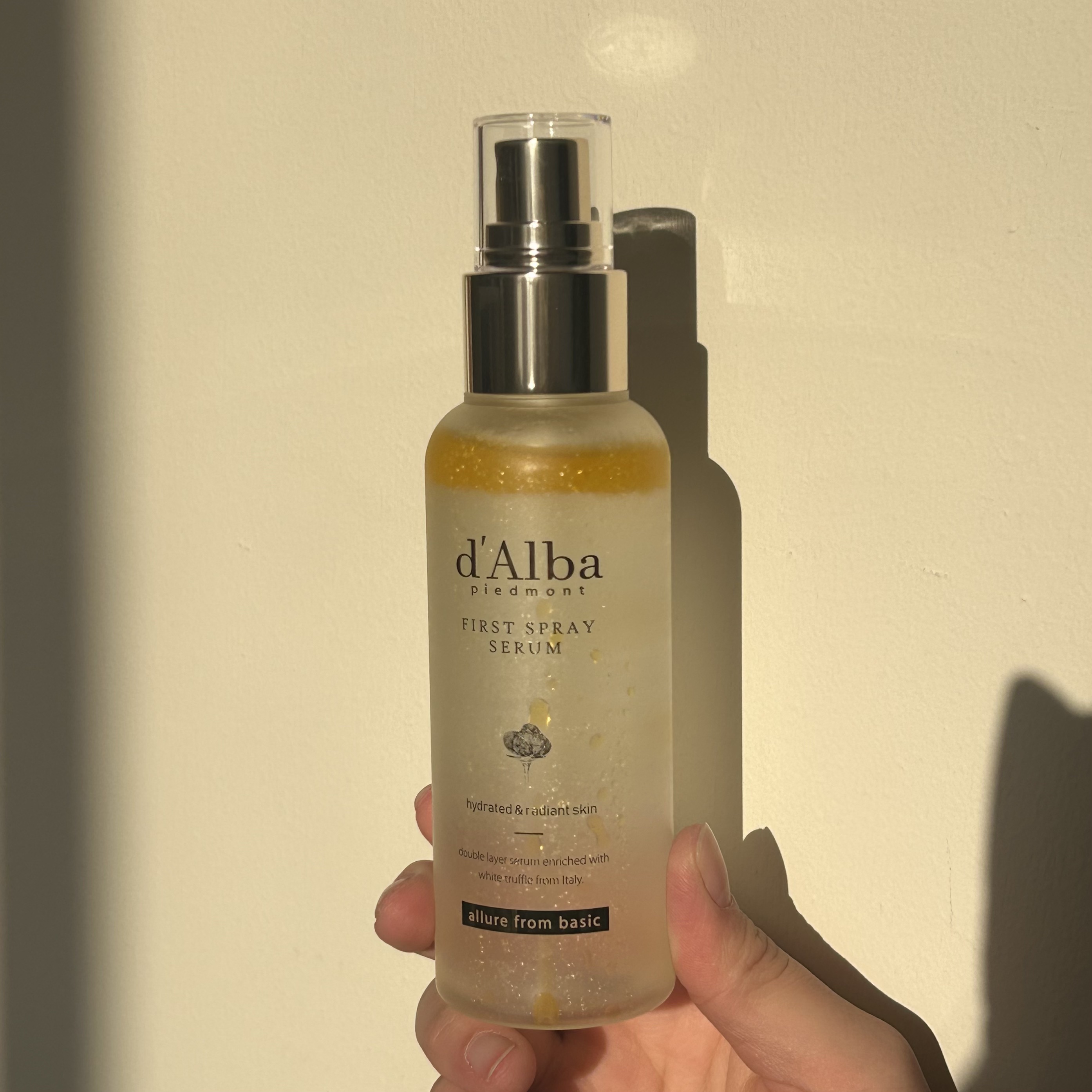 ダルバ ホワイトトリュフファーストスプレーセラム/ダルバ/ミスト状化粧水を使ったクチコミ（2枚目）