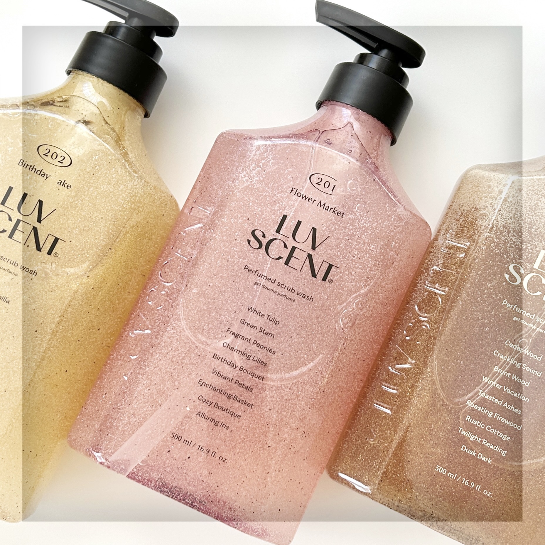 スクラブボディウォッシュ バースデイケーキ ラズベリーバニラ/LUV SCENT/ボディスクラブを使ったクチコミ（1枚目）