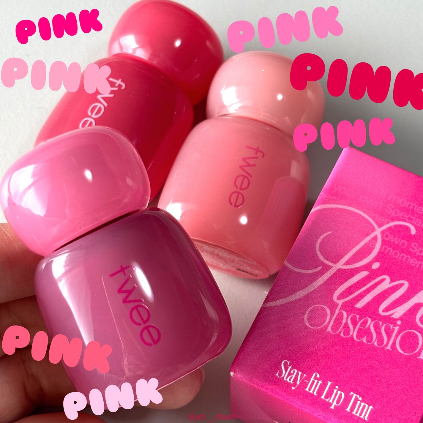 フィー ピンクオブセッションステイフィットティント/fwee/リップティントを使ったクチコミ(1枚目)