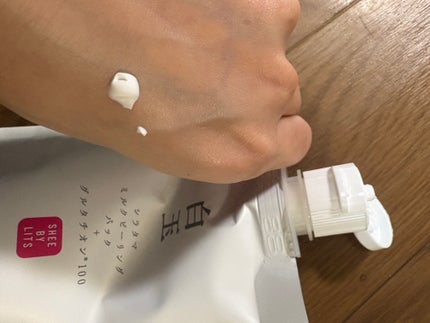 SHEE BY LITS 白玉ミルクピーリングパック/リッツ/洗い流すパック・マスクを使ったクチコミ(2枚目)