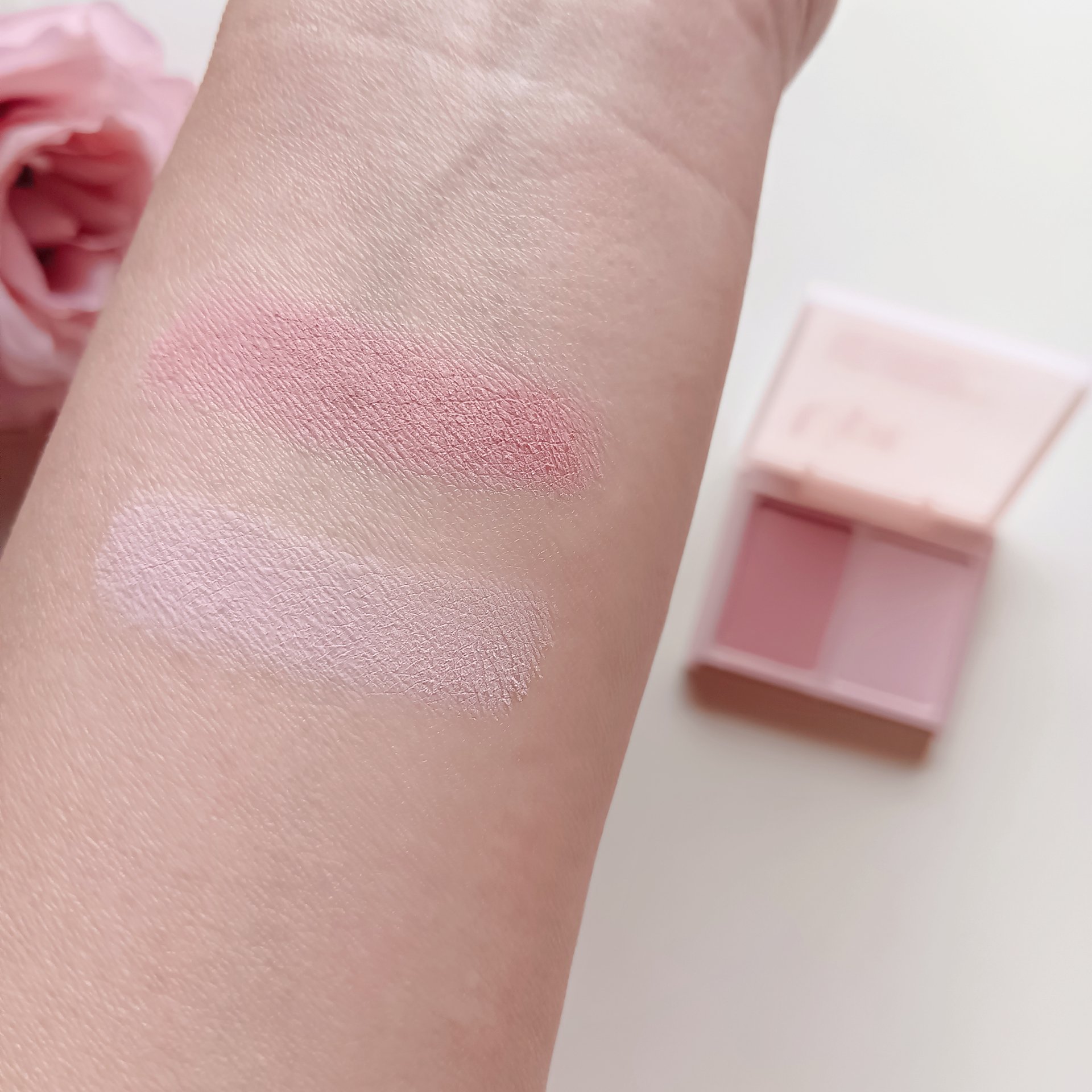 Upt FLUFFY CHEEK PALETTE  02 mystic hour（ミスティックアワー）/Upt/パウダーチークを使ったクチコミ（3枚目）