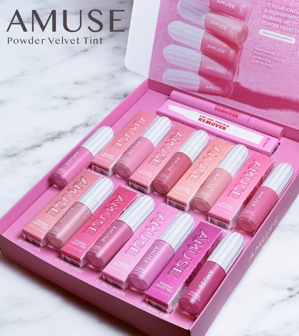 パウダーベルベットティント/AMUSE/リップティントを使ったクチコミ（1枚目）