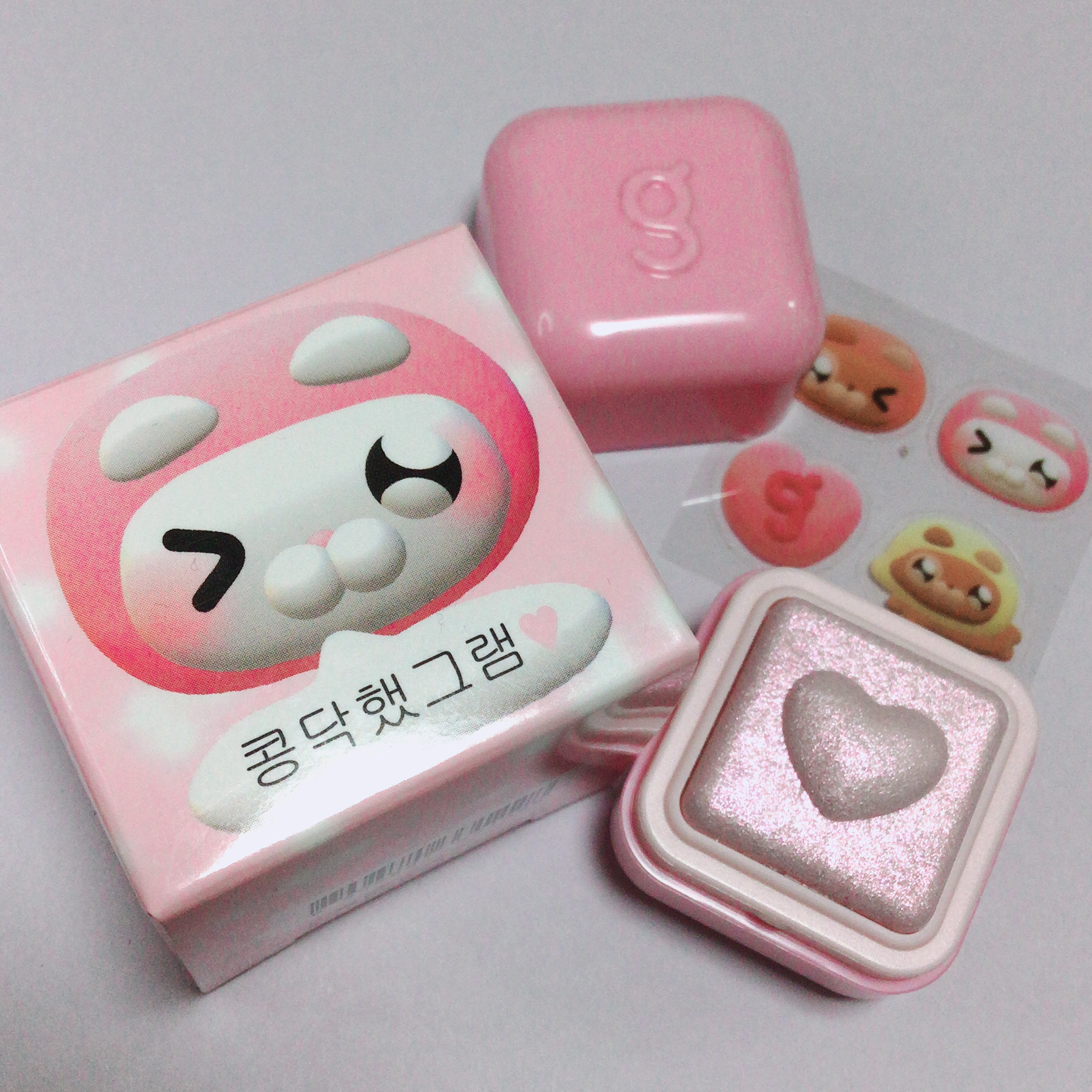 ミルクブリンハートライター/Colorgram/パウダーハイライトを使ったクチコミ（3枚目）