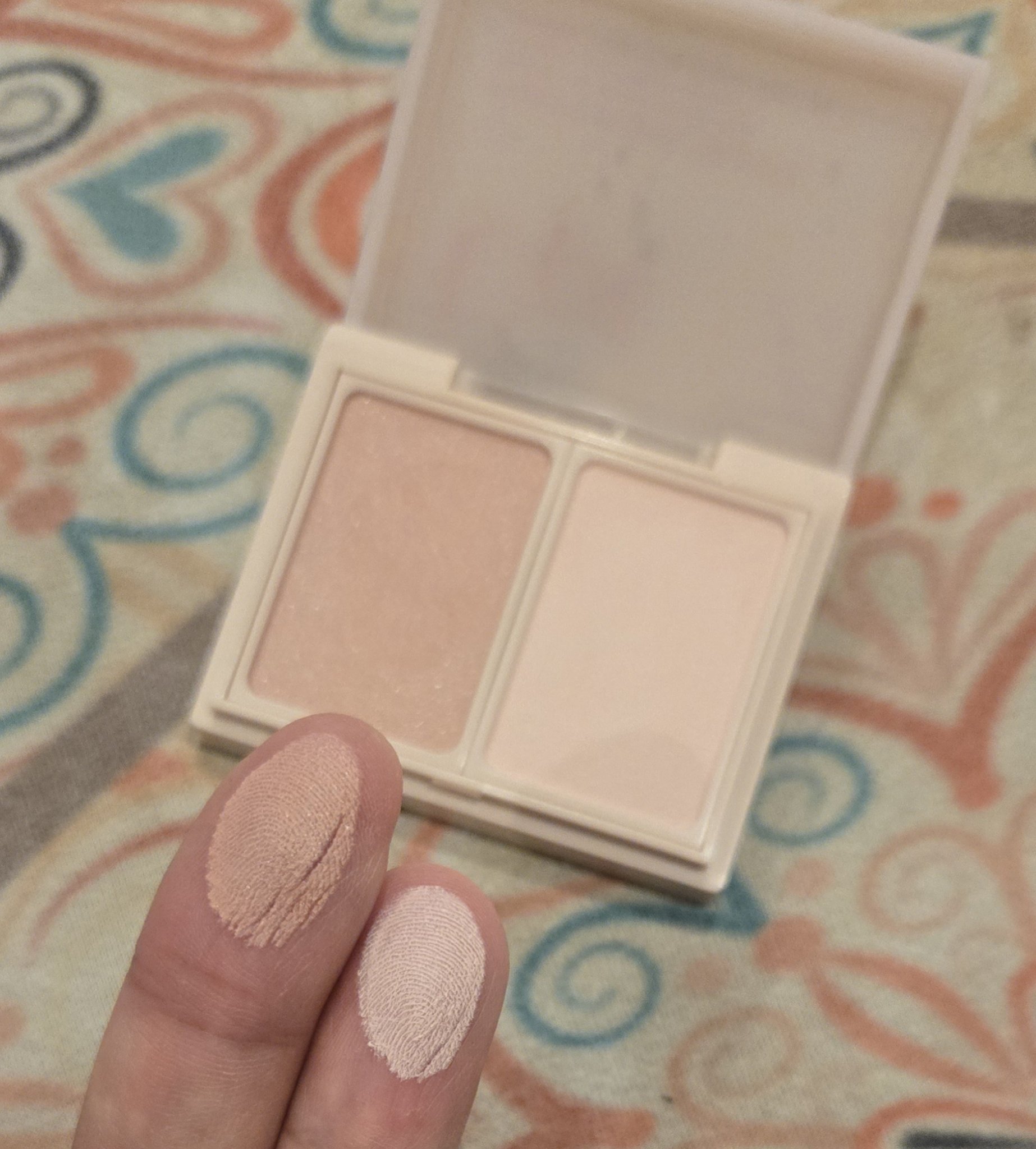 Upt FLUFFY CHEEK PALETTE  01 calm beach（カームビーチ）/Upt/パウダーチークを使ったクチコミ（3枚目）