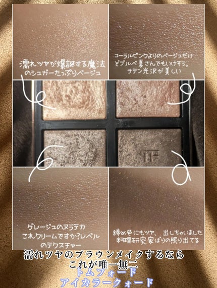 アイ カラー クォード/TOM FORD BEAUTY/アイシャドウパレットを使ったクチコミ(3枚目)