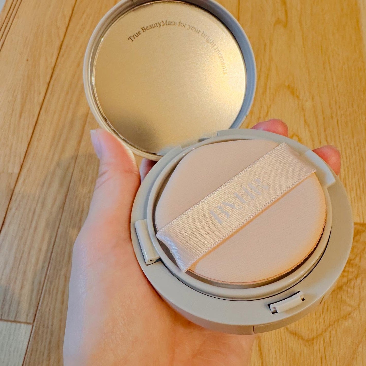 セラムフィット シルキーヌードクッション/ByUR/クッションファンデーションを使ったクチコミ(3枚目)