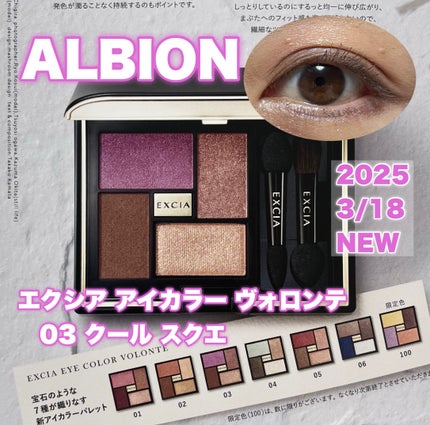 エクシア アイカラー ヴォロンテ/ALBION/アイシャドウパレットを使ったクチコミ(1枚目)
