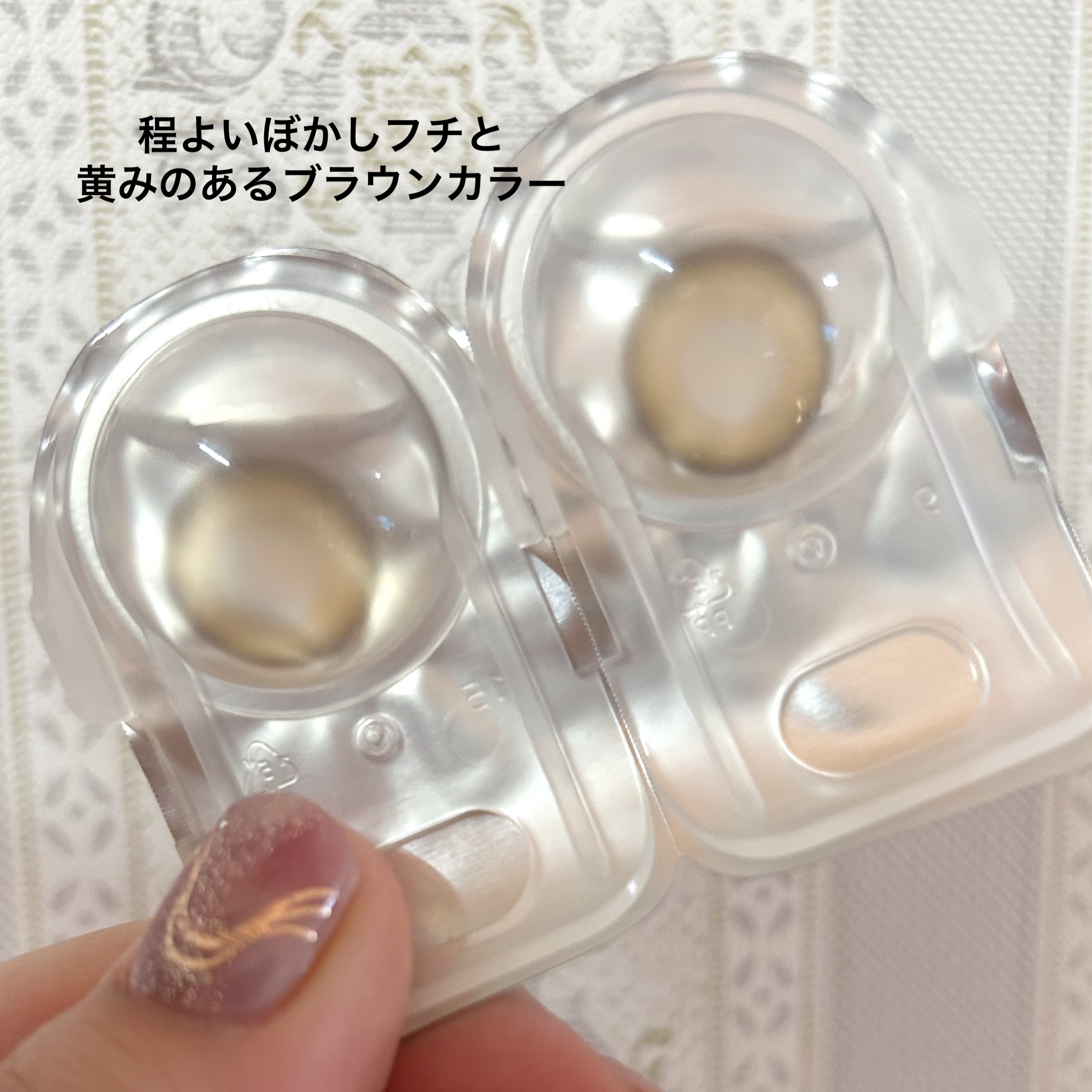 Ending 1day ブラウン/OLENS/ワンデー（１DAY）カラコンを使ったクチコミ（2枚目）