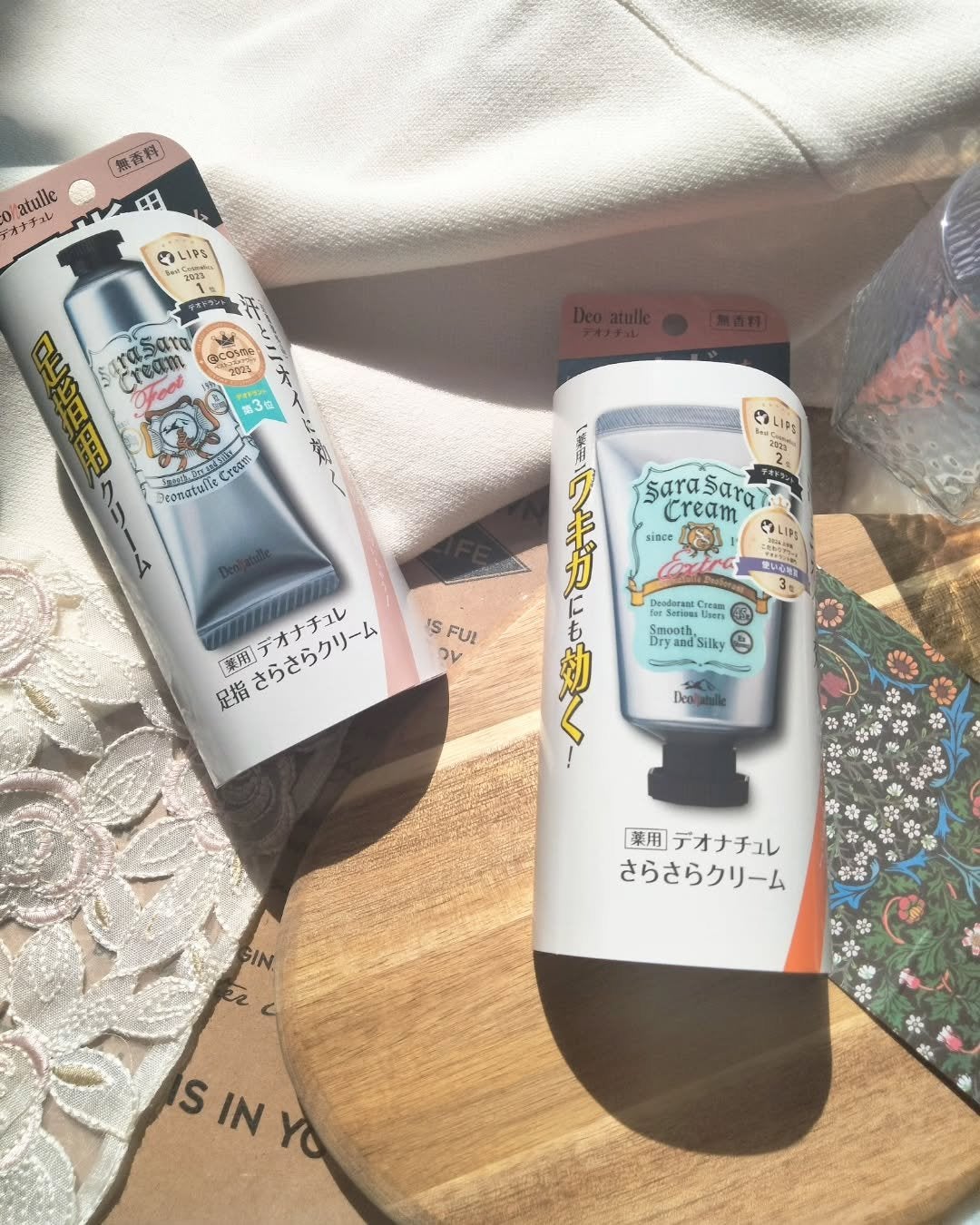 薬用足指さらさらクリーム/デオナチュレ/デオドラント・制汗剤を使ったクチコミ(1枚目)