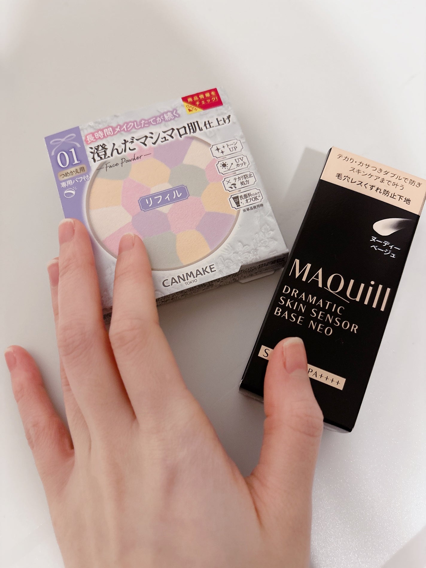 マシュマロフィニッシュパウダー ~Abloom~/キャンメイク/プレストパウダーを使ったクチコミ(1枚目)