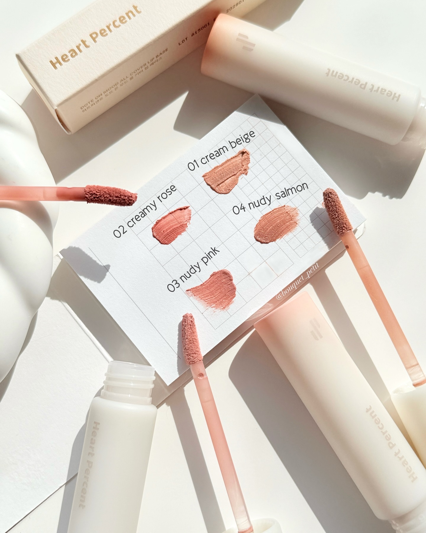 ドット オン ムード オールカバー リップベース/Heart Percent/リップクリームを使ったクチコミ（1枚目）