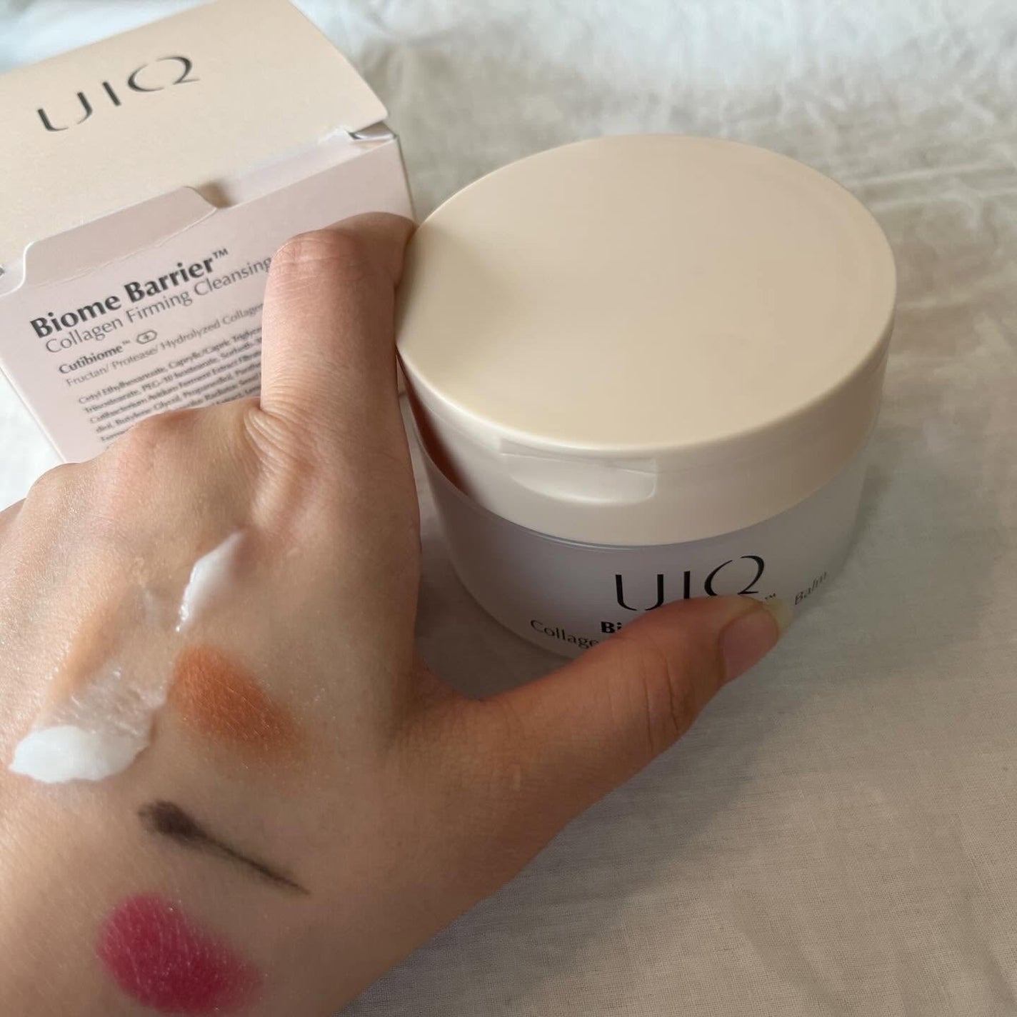 バイオームバリアコラーゲンファーミングクレンジングバーム/UIQ/クレンジングバームを使ったクチコミ(5枚目)