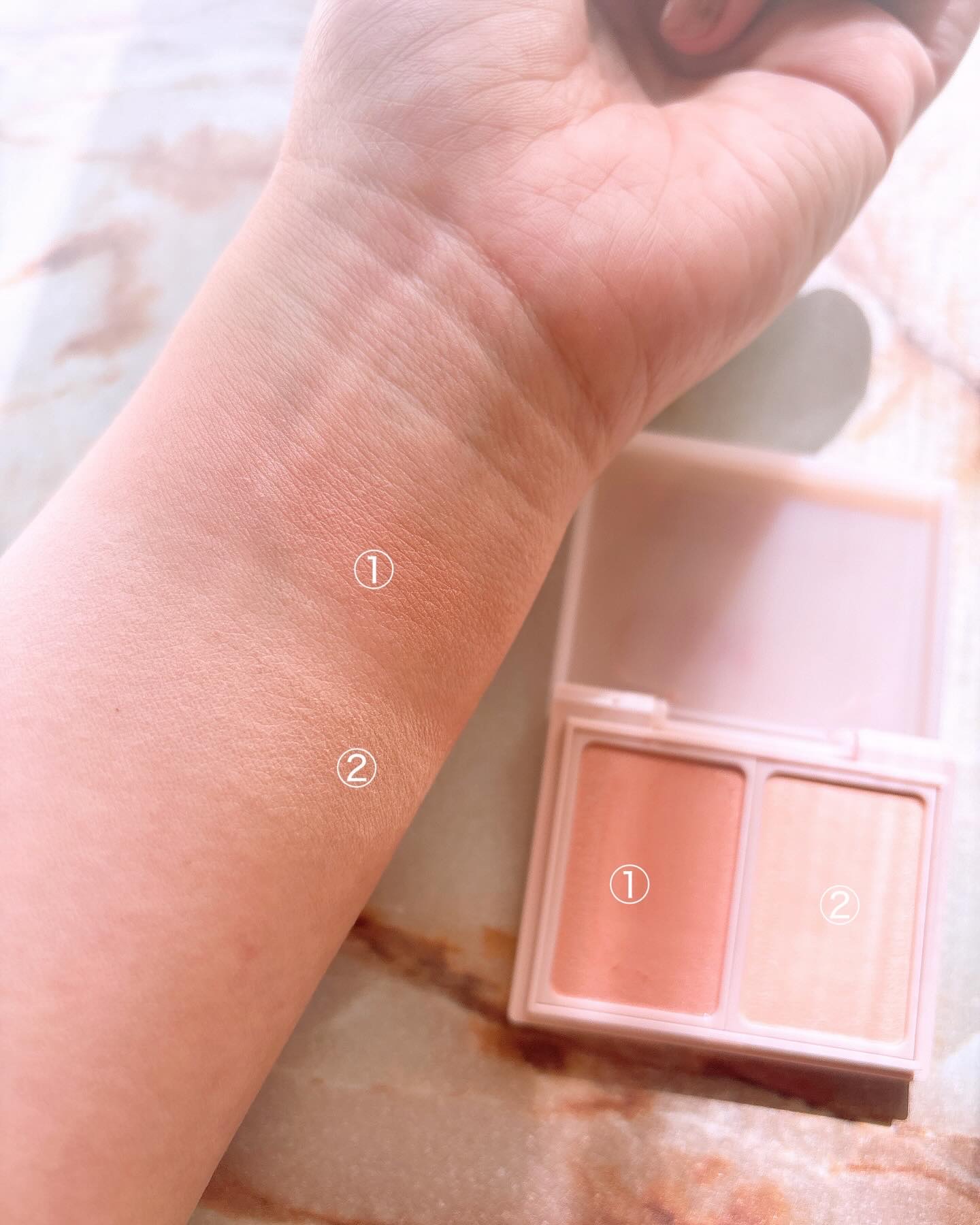 Upt FLUFFY CHEEK PALETTE /Upt/パウダーチークを使ったクチコミ（3枚目）