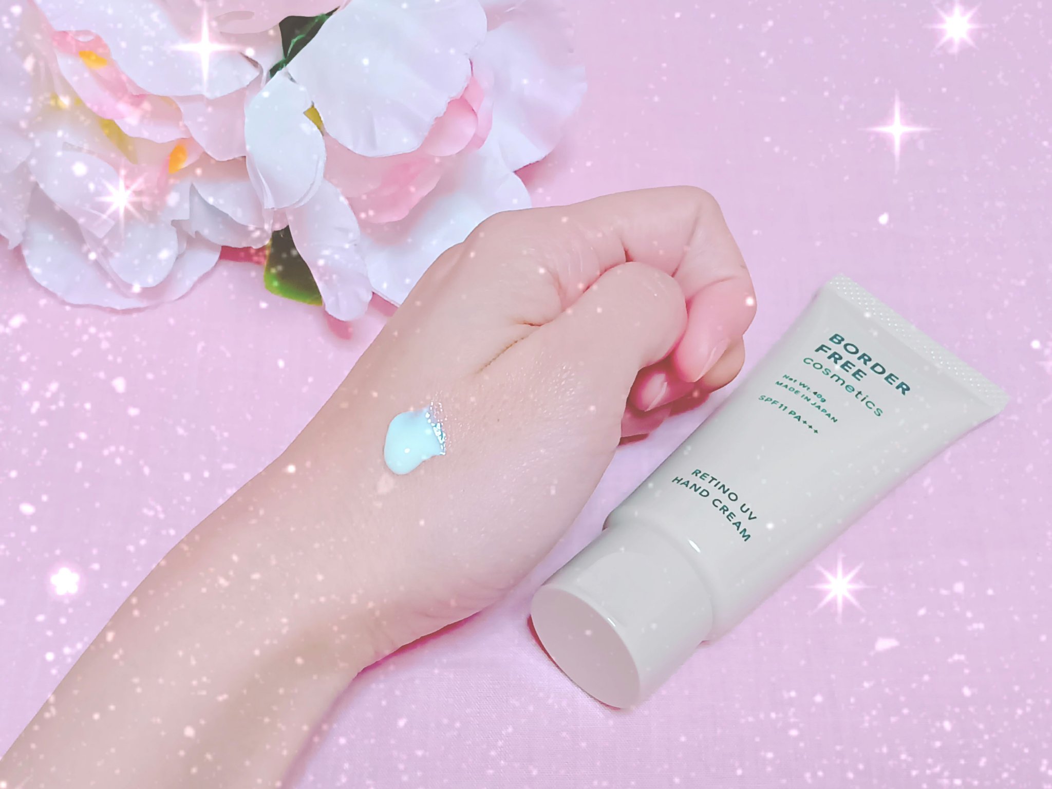 レチノUVハンドクリーム/BORDER FREE cosmetics/ハンドクリームを使ったクチコミ（3枚目）