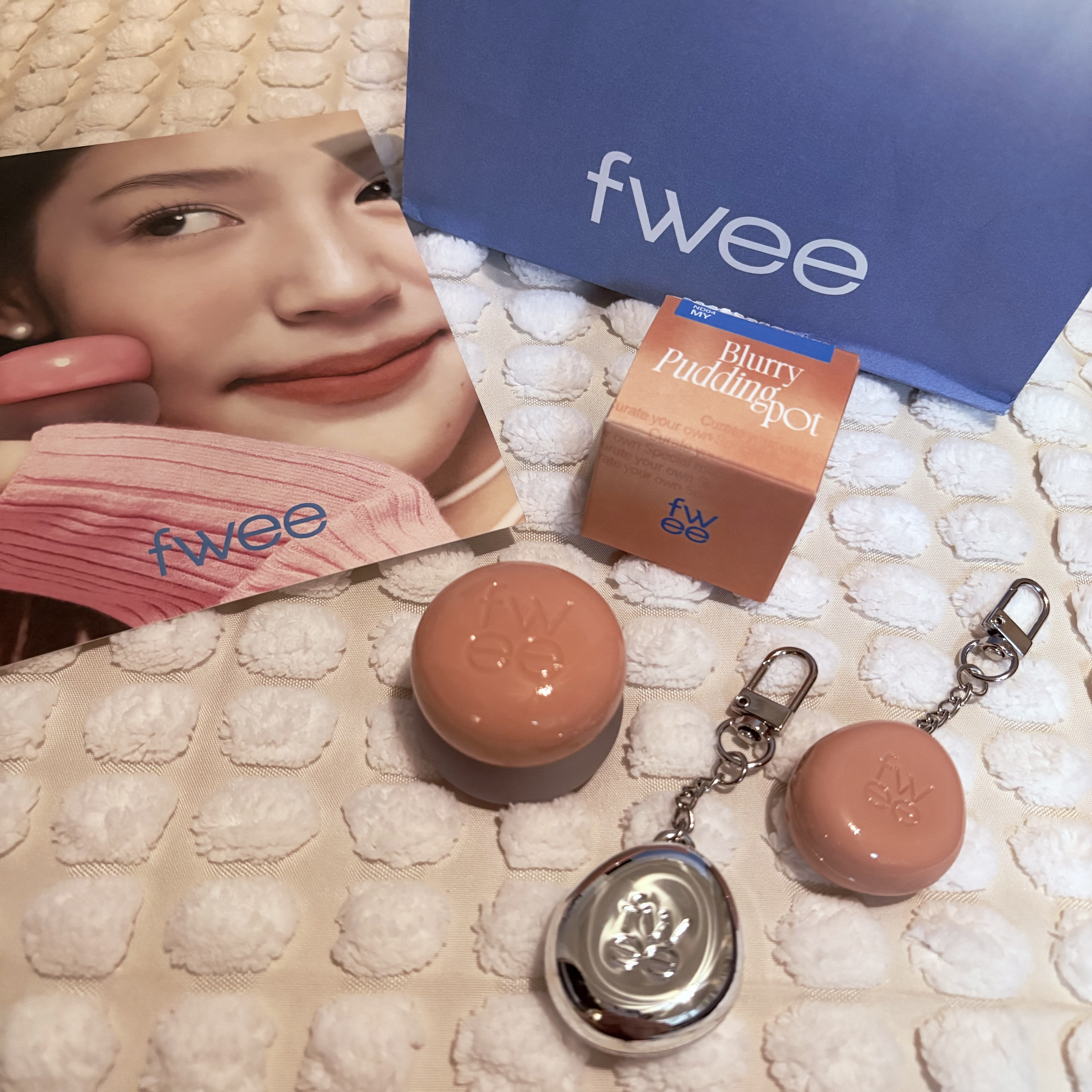 リップアンドチーク ブラーリープリンポット/fwee/口紅を使ったクチコミ（1枚目）