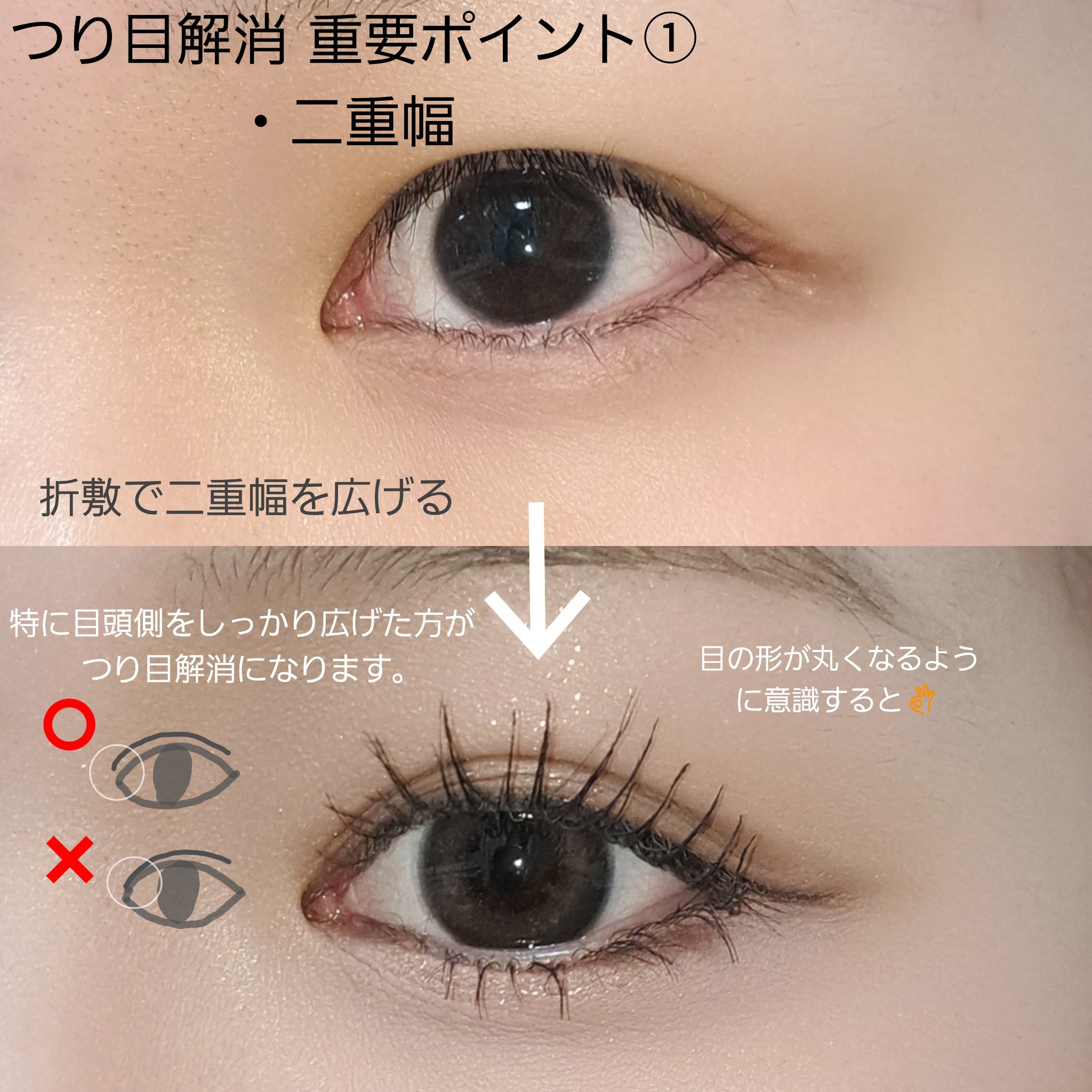 オリシキ アイリッドスキンフィルム		/D-UP/二重まぶた用アイテムを使ったクチコミ（2枚目）