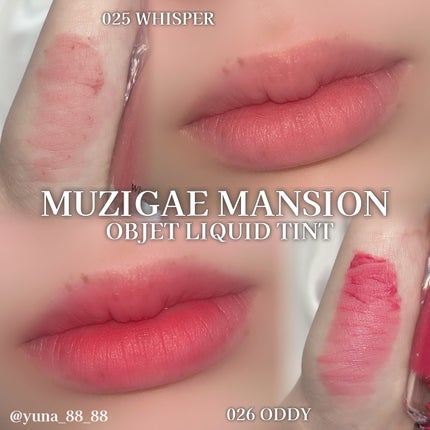 オブジェリキッド/MUZIGAE MANSION/口紅を使ったクチコミ(4枚目)