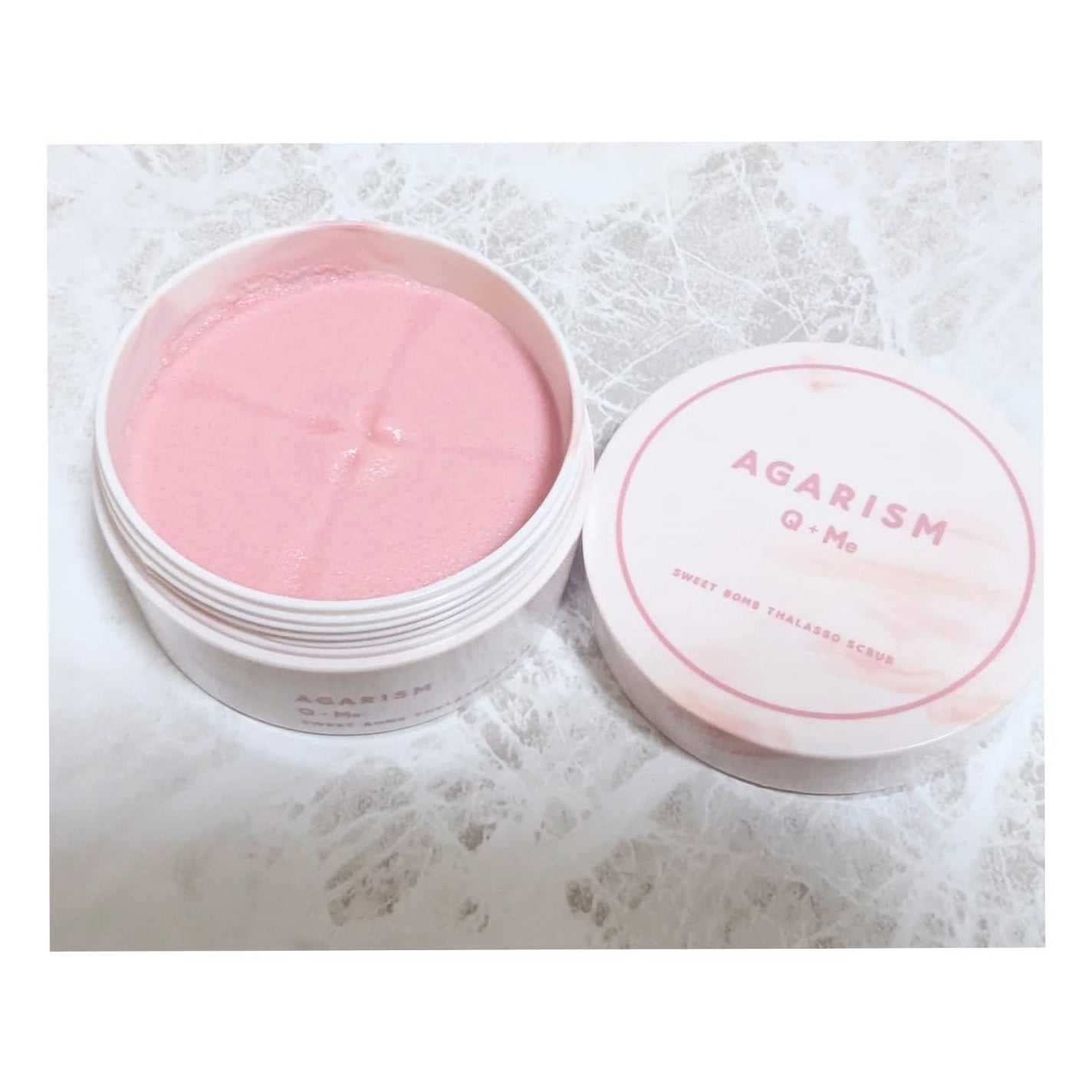 キューミースウィートボムタラソスクラブ ピオニーブーケの香り/AGARISM/ボディスクラブを使ったクチコミ(2枚目)