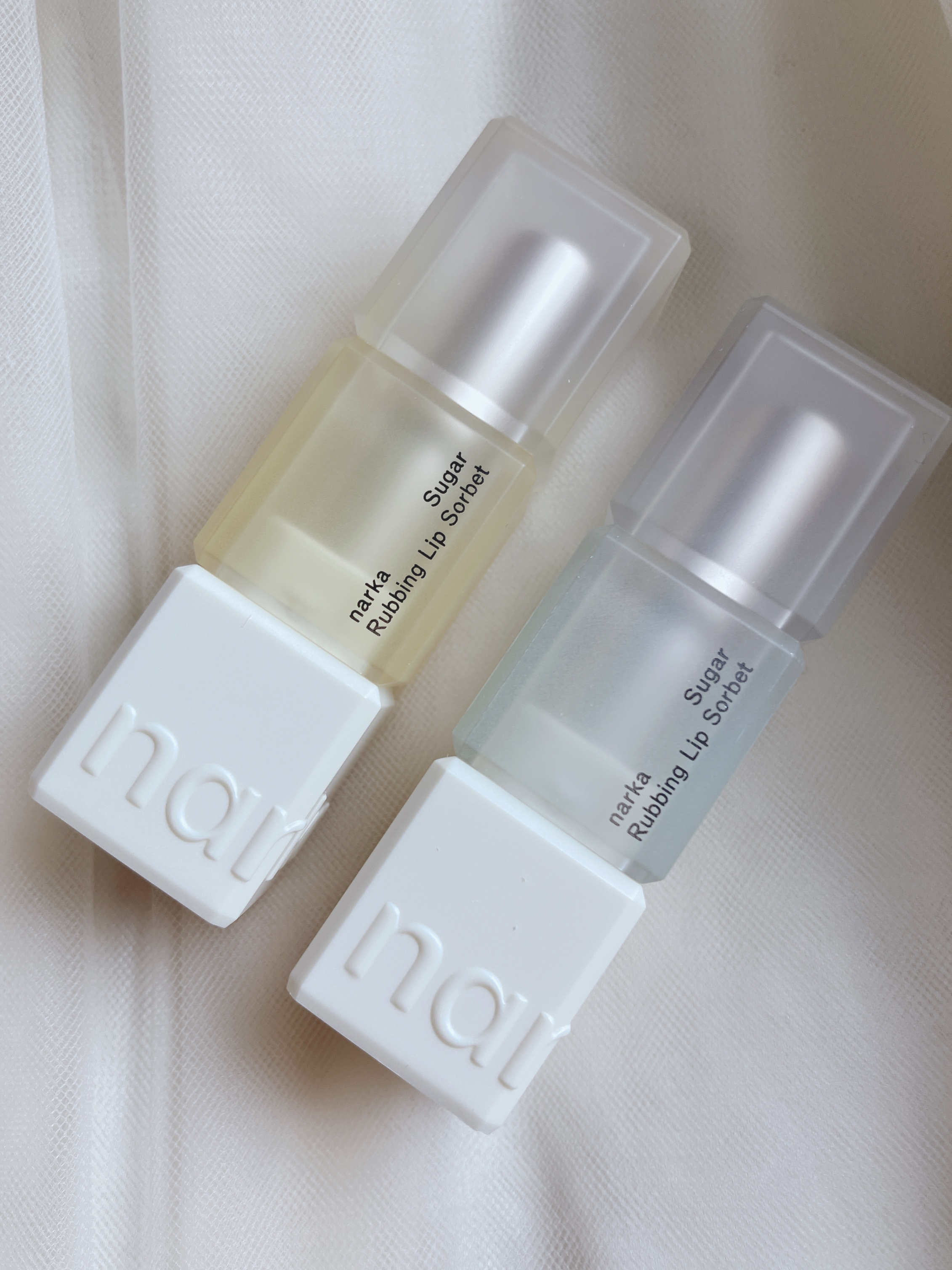 シュガーラビングリップソルベ/narka/リップスクラブを使ったクチコミ（2枚目）