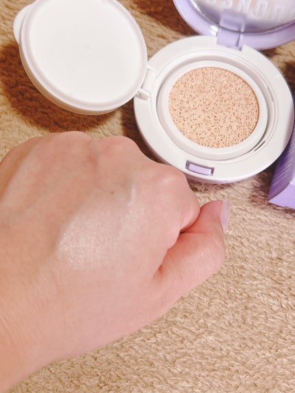 パンテノールバリアクッション/COSNORI/クッションファンデーションを使ったクチコミ(4枚目)