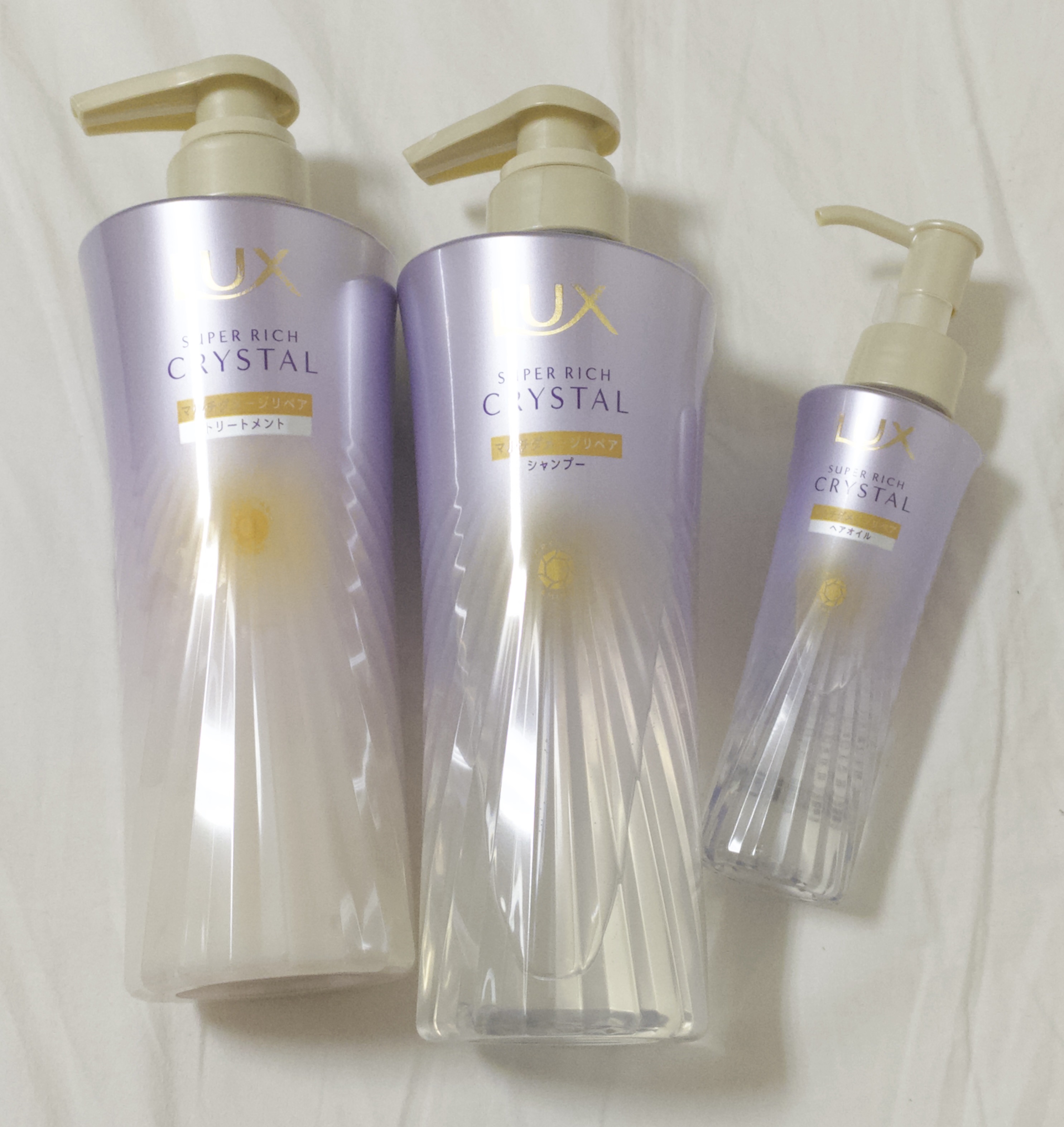 ラックス スーパーリッチクリスタル マルチダメージリペア ヘアオイル/LUX/ヘアオイルを使ったクチコミ（1枚目）