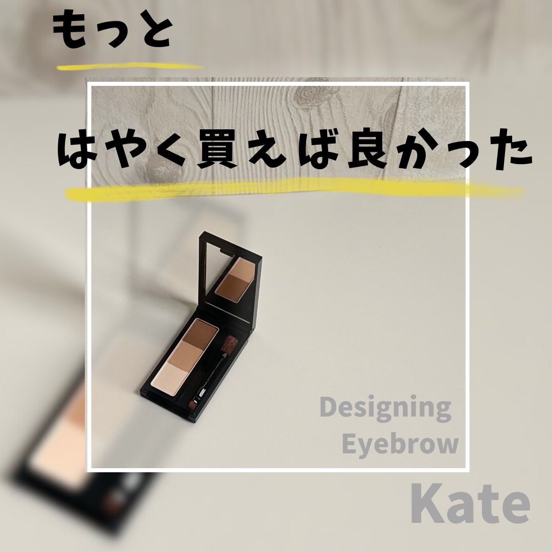 ケイト デザイニングアイブロウ3D/KATE/パウダーアイブロウを使ったクチコミ（1枚目）