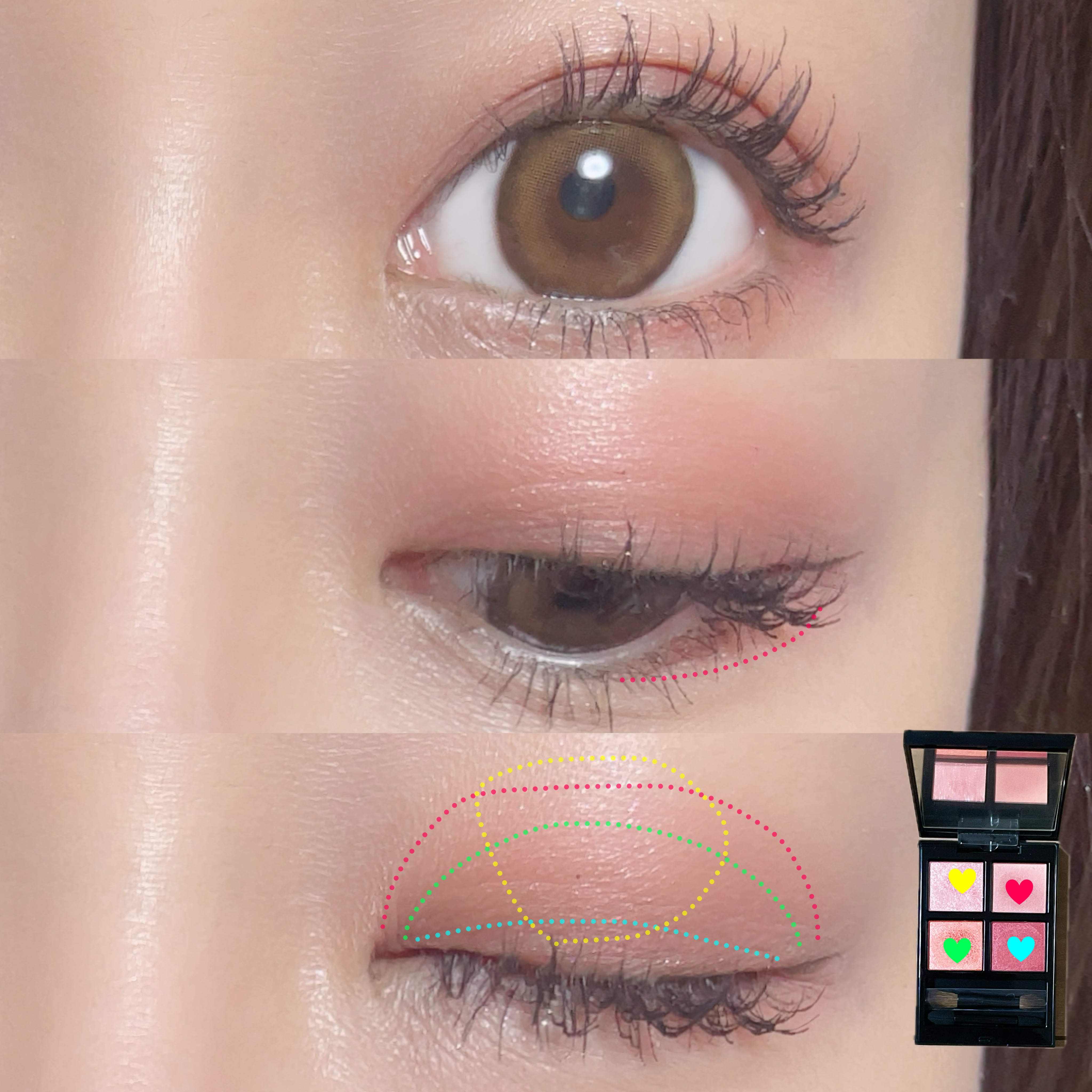 アディクション　ザ アイシャドウ パレット 102 Sun Dreaming/ADDICTION/アイシャドウパレットを使ったクチコミ（2枚目）