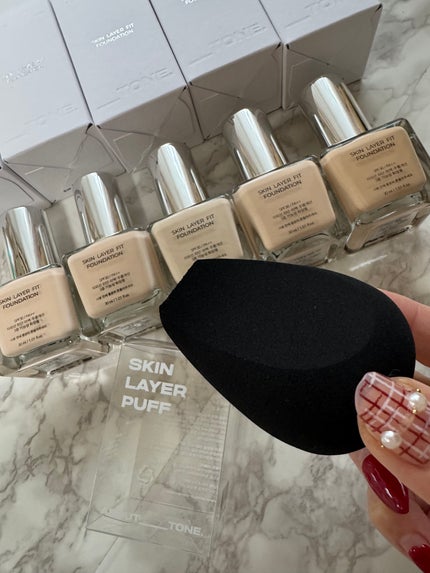 スキンレイヤーフィットファンデーション/ABOUT TONE/リキッドファンデーションを使ったクチコミ(4枚目)