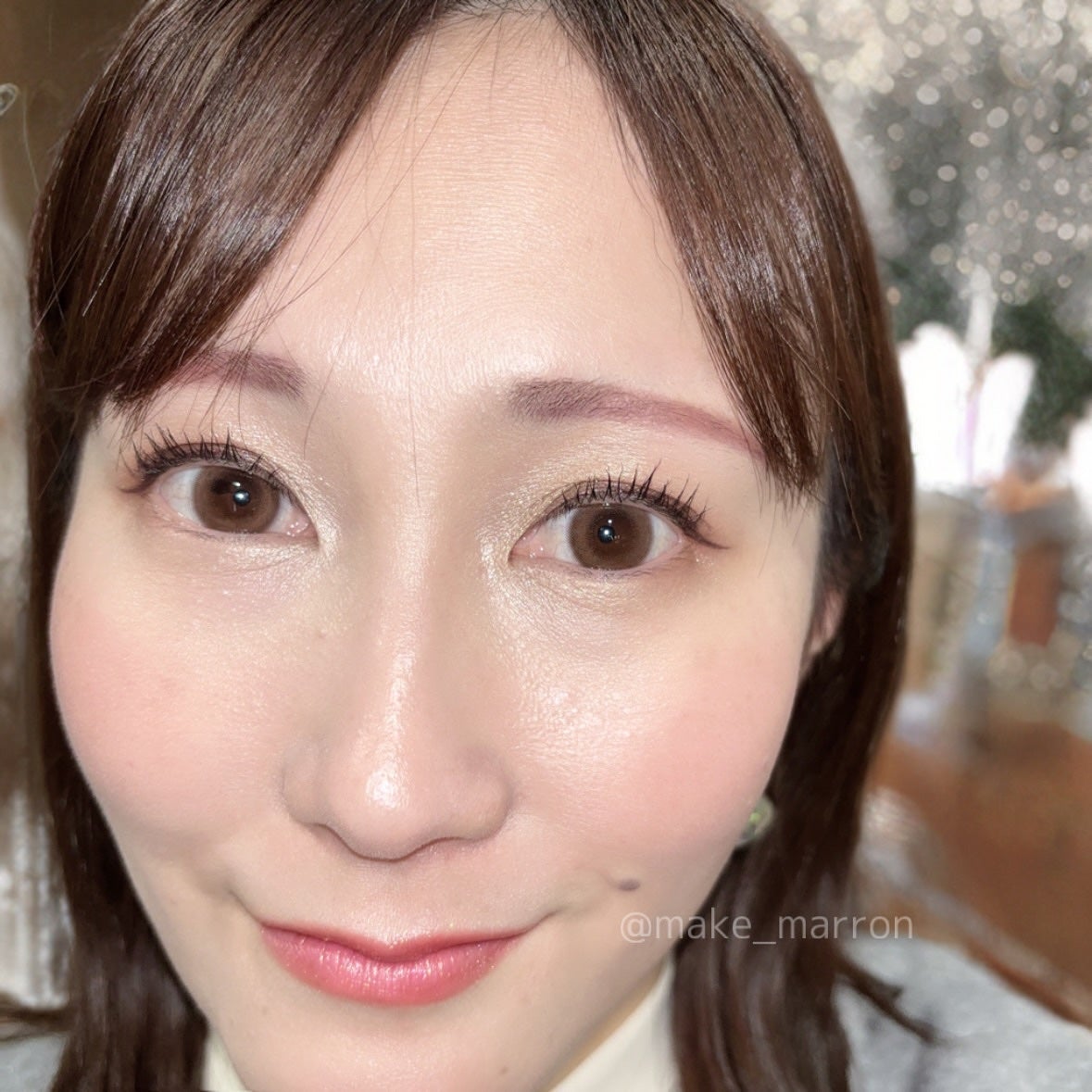 まろんくりーむ on LIPS 「*最近のメイク💄髪染める前はピンクメイクだったけど先日セルフで..」(3枚目)