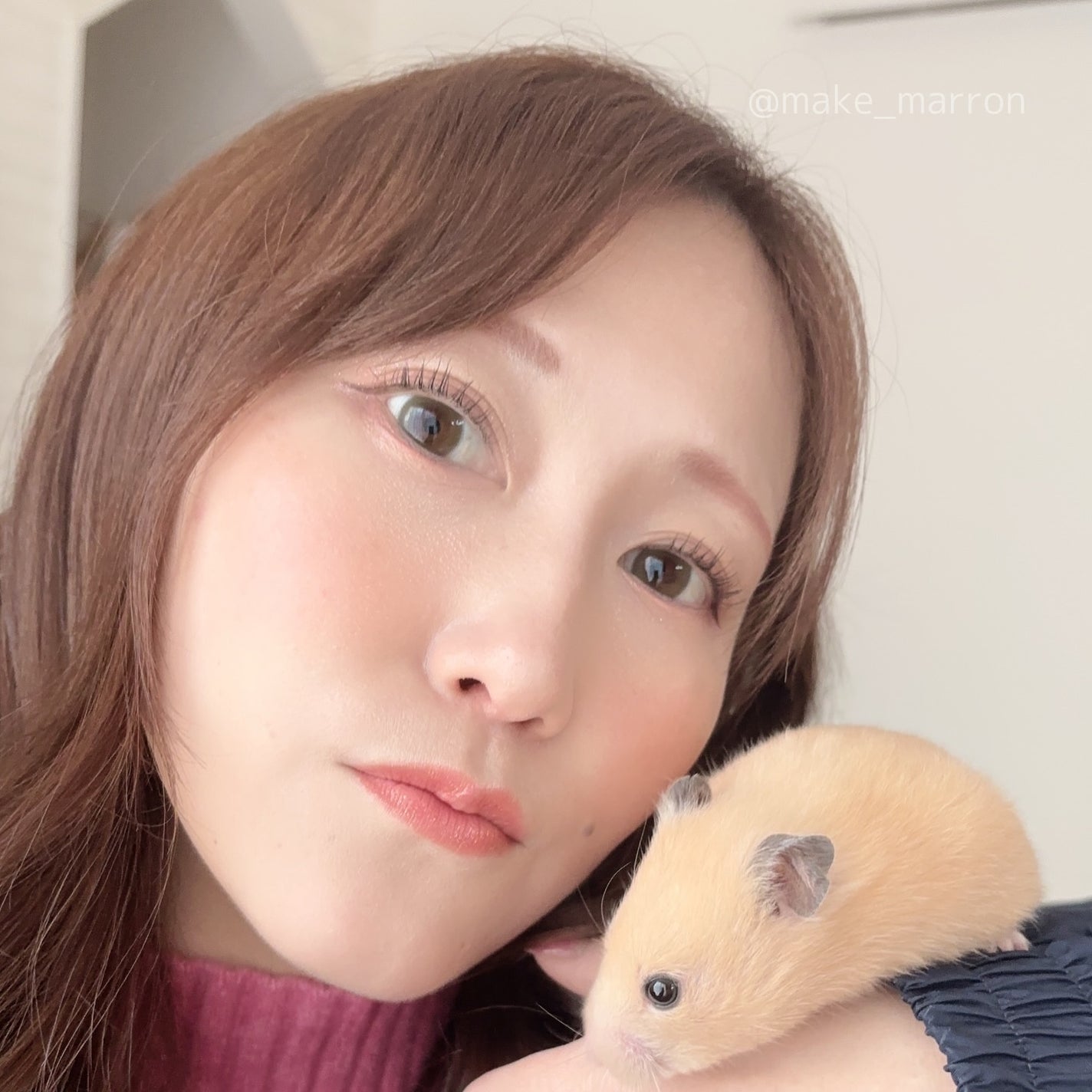 まろんくりーむ on LIPS 「*最近のメイク💄髪染める前はピンクメイクだったけど先日セルフで..」(6枚目)