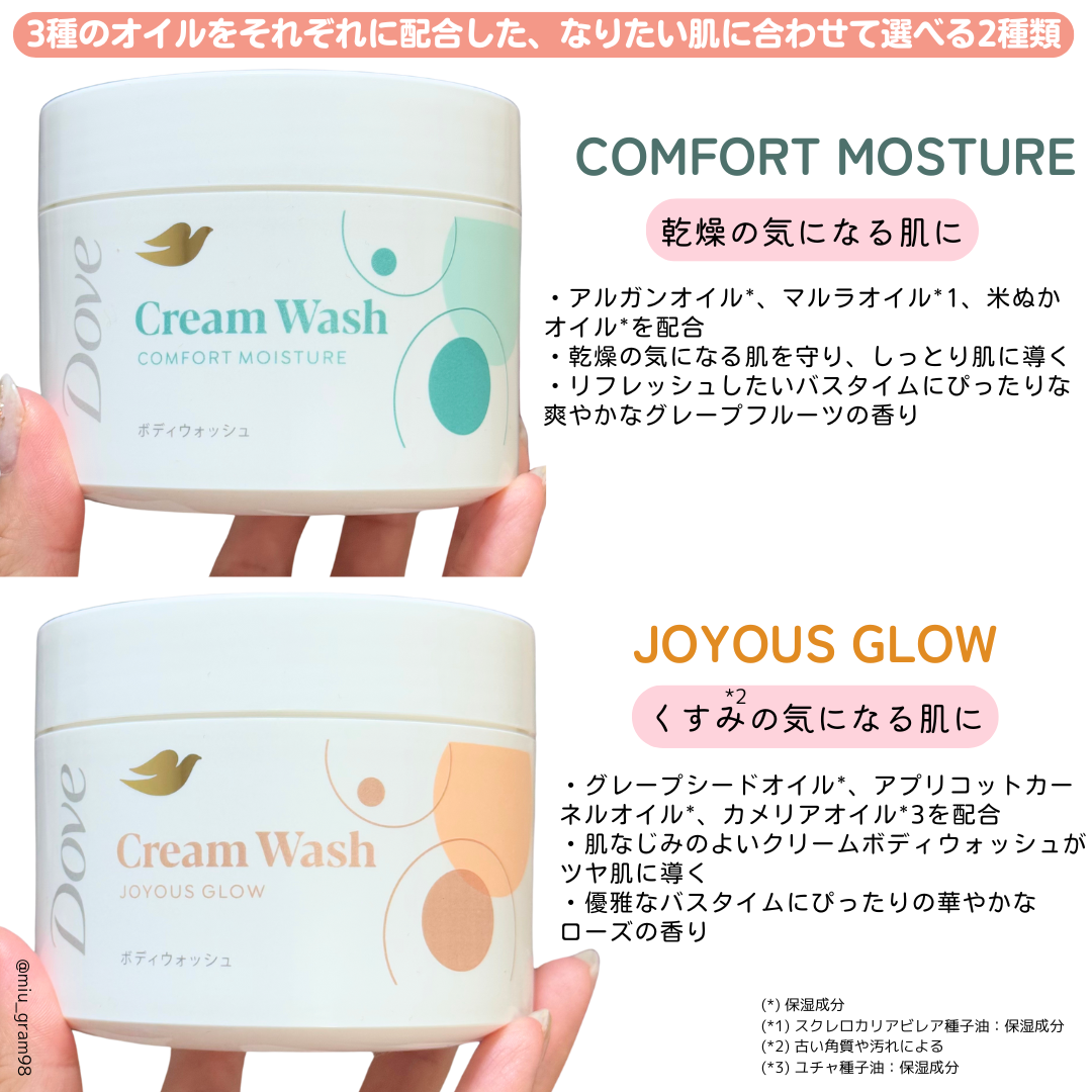 ダヴ クリームボディウォッシュ コンフォートモイスチャー/ダヴ/ボディソープを使ったクチコミ（3枚目）