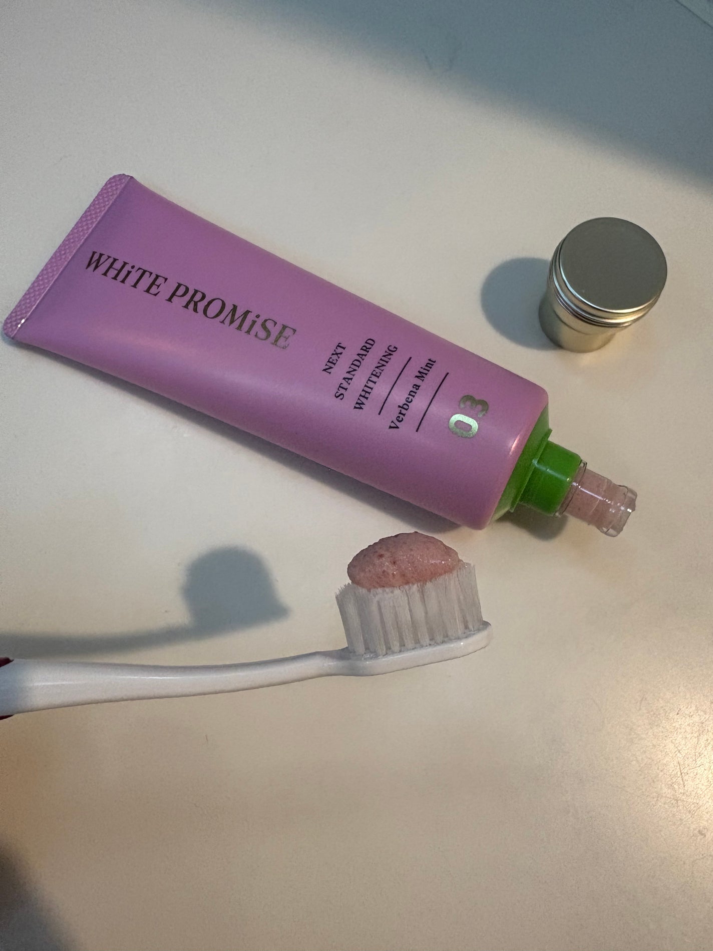 ホワイトプロミス 美白*+口臭ケア/WHiTE PROMiSE/歯磨き粉を使ったクチコミ(2枚目)