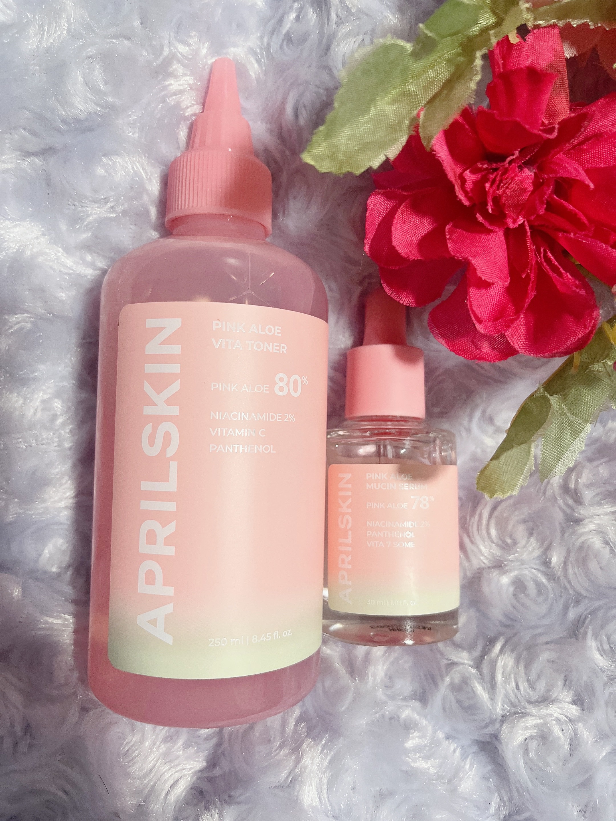 ピンクアロエムチンセラム/APRILSKIN/美容液を使ったクチコミ（1枚目）