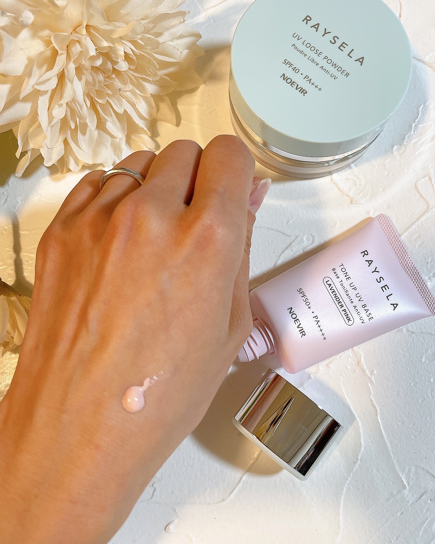 ノエビア レイセラ UVルースパウダー（パフ付）/ノエビア/ルースパウダーを使ったクチコミ（3枚目）