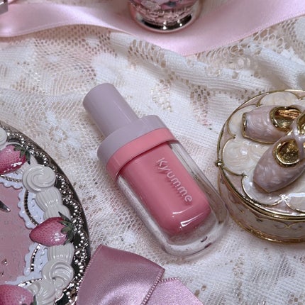 KM ジューシーティントリップカラー/Kyumme/リップティントを使ったクチコミ(5枚目)