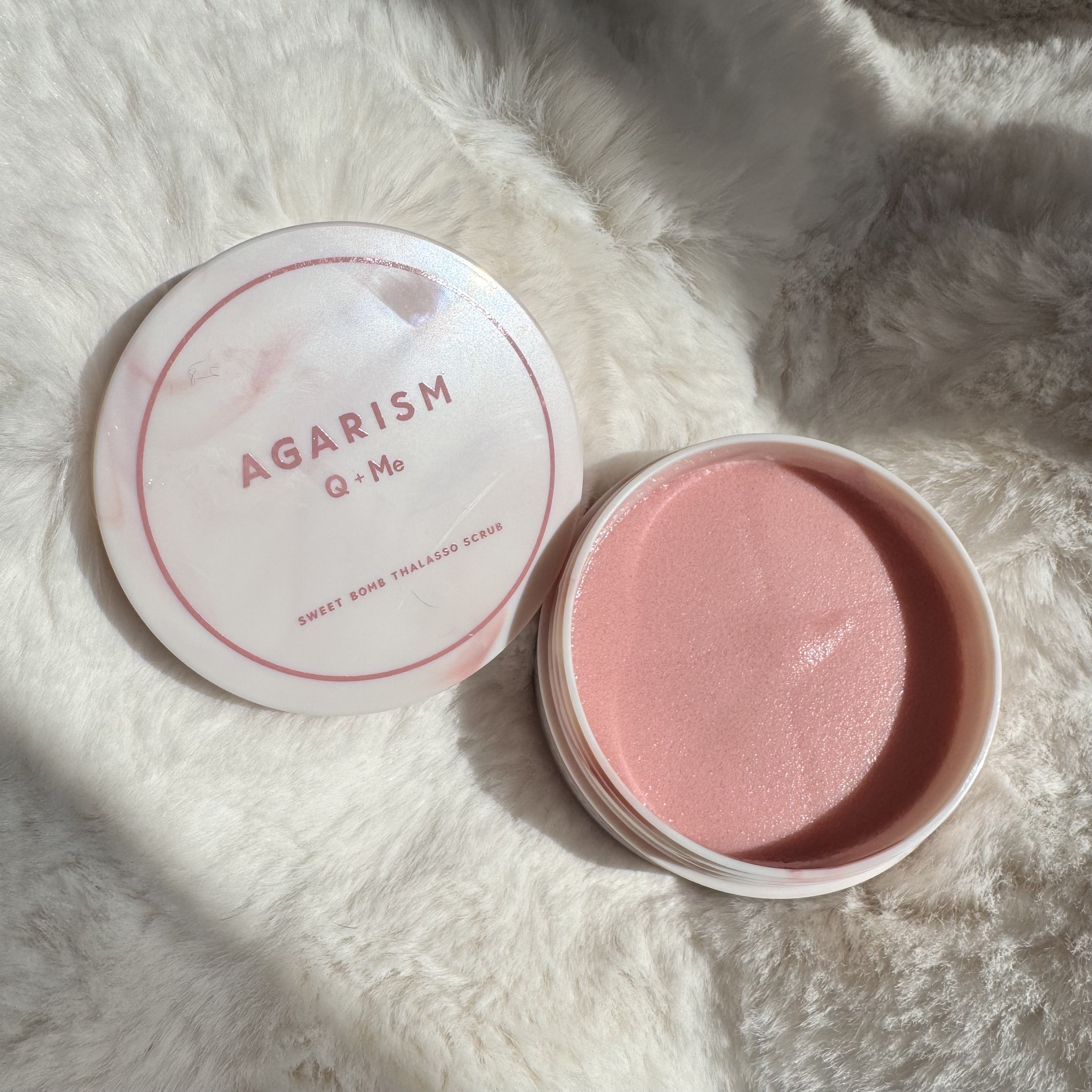 キューミースウィートボムタラソスクラブ　ピオニーブーケの香り/AGARISM/ボディスクラブを使ったクチコミ（2枚目）