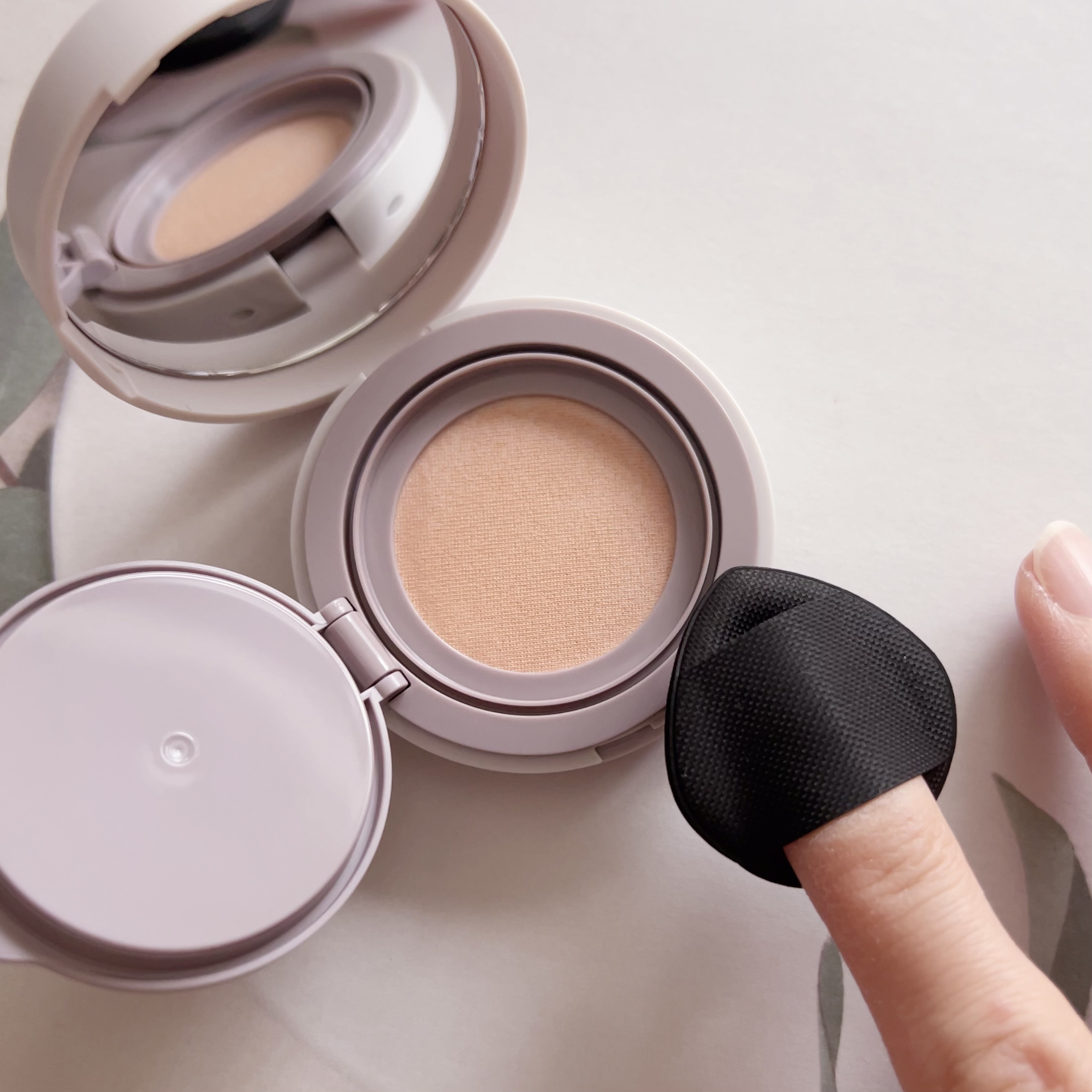 スーン　クッションコンシーラー　 03 アプリコットオレンジ/エリザベス/クッションファンデーションを使ったクチコミ（3枚目）