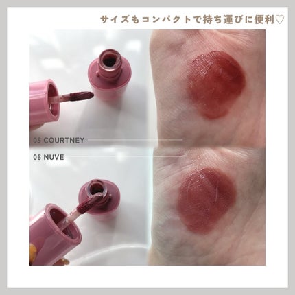 ウォータフルグロウティント/wakemake/リップティントを使ったクチコミ(6枚目)