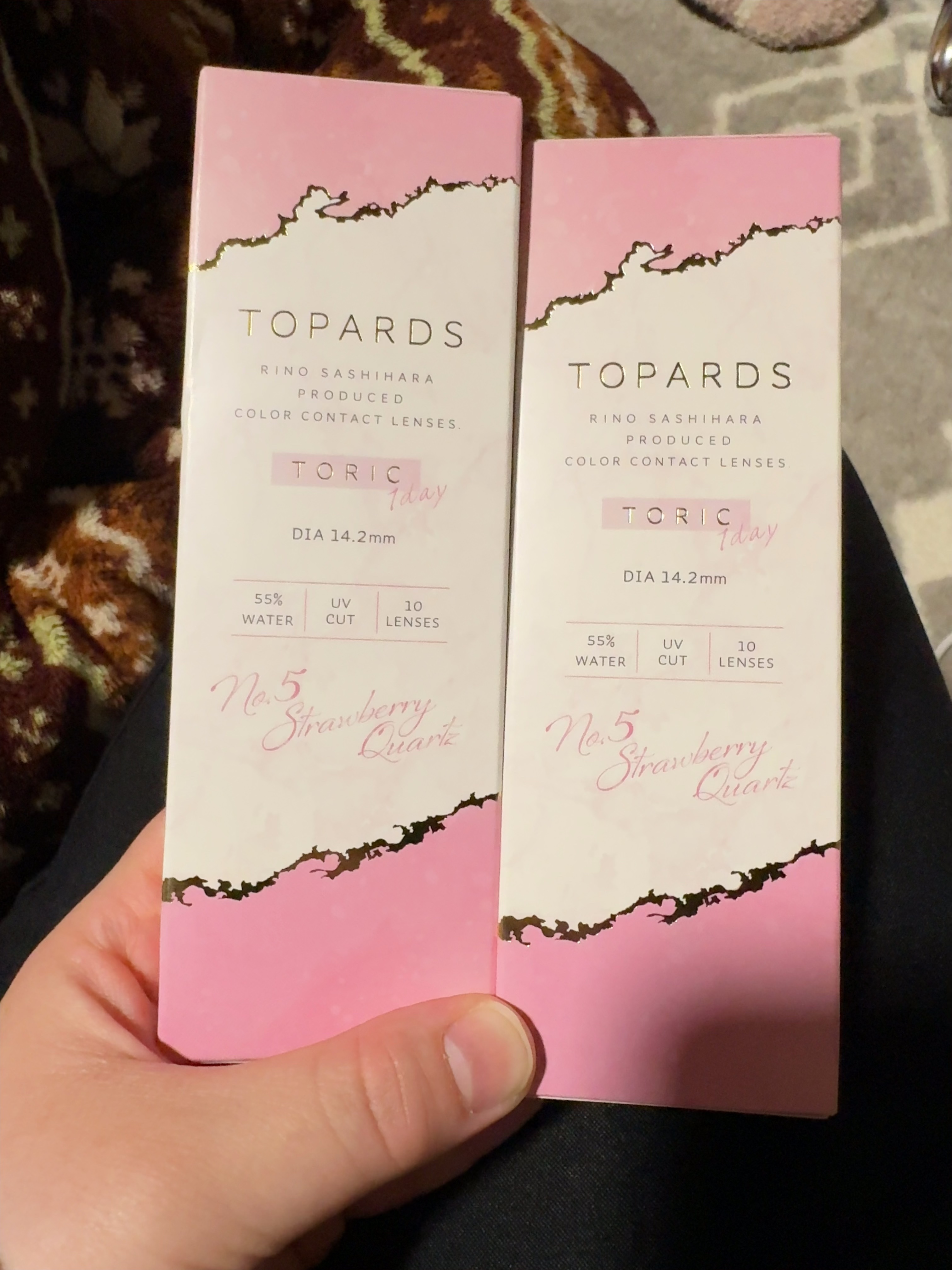 TOPARDS 1day ストロベリークオーツ/TOPARDS/ワンデー（１DAY）カラコンを使ったクチコミ（1枚目）