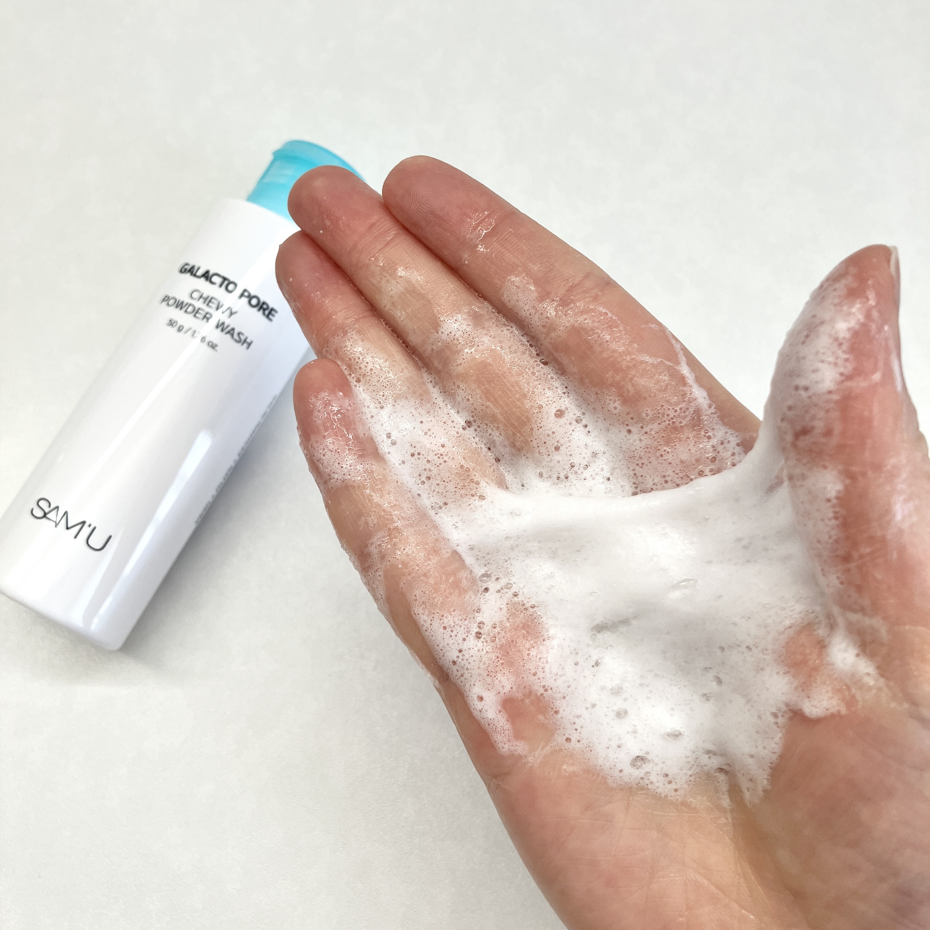 サミュ ガラクトポア チューイー パウダーウォッシュ/SAM'U/洗顔パウダーを使ったクチコミ（2枚目）